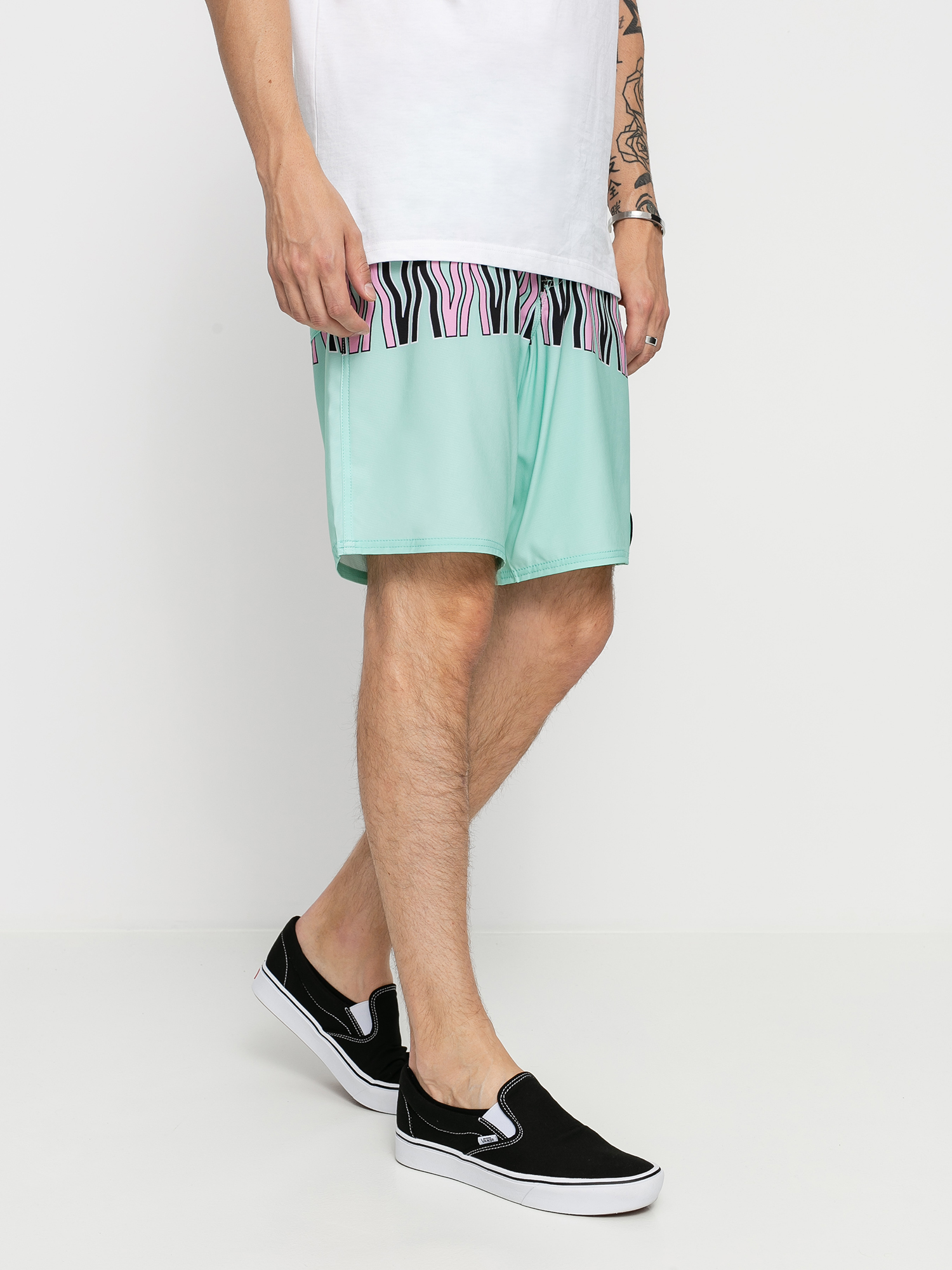 RVCA Va Trunk Print Boardshort (dusty aqua)