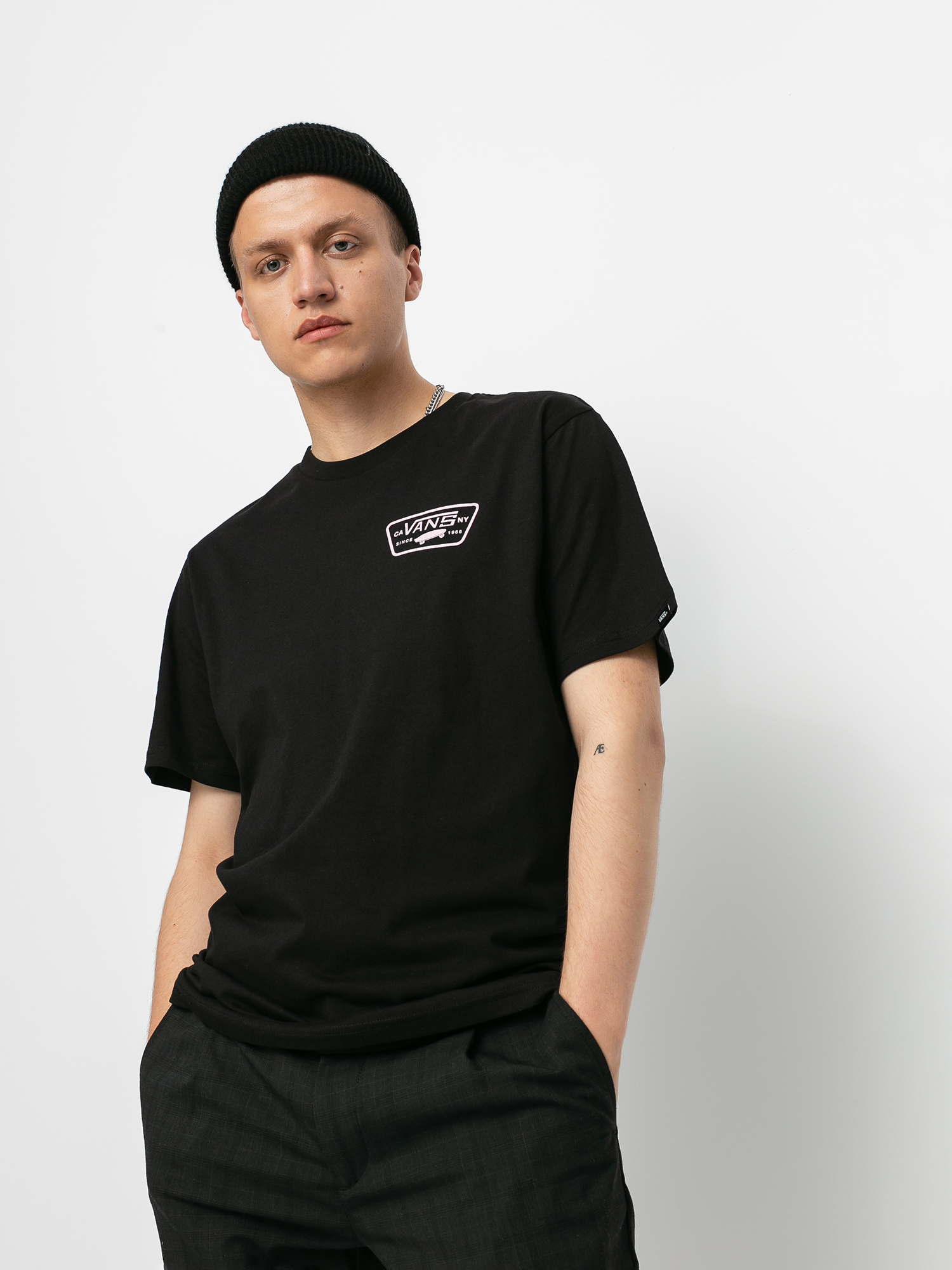 Vans Full Patch Back Ujjatlan felső (black/cool pink)