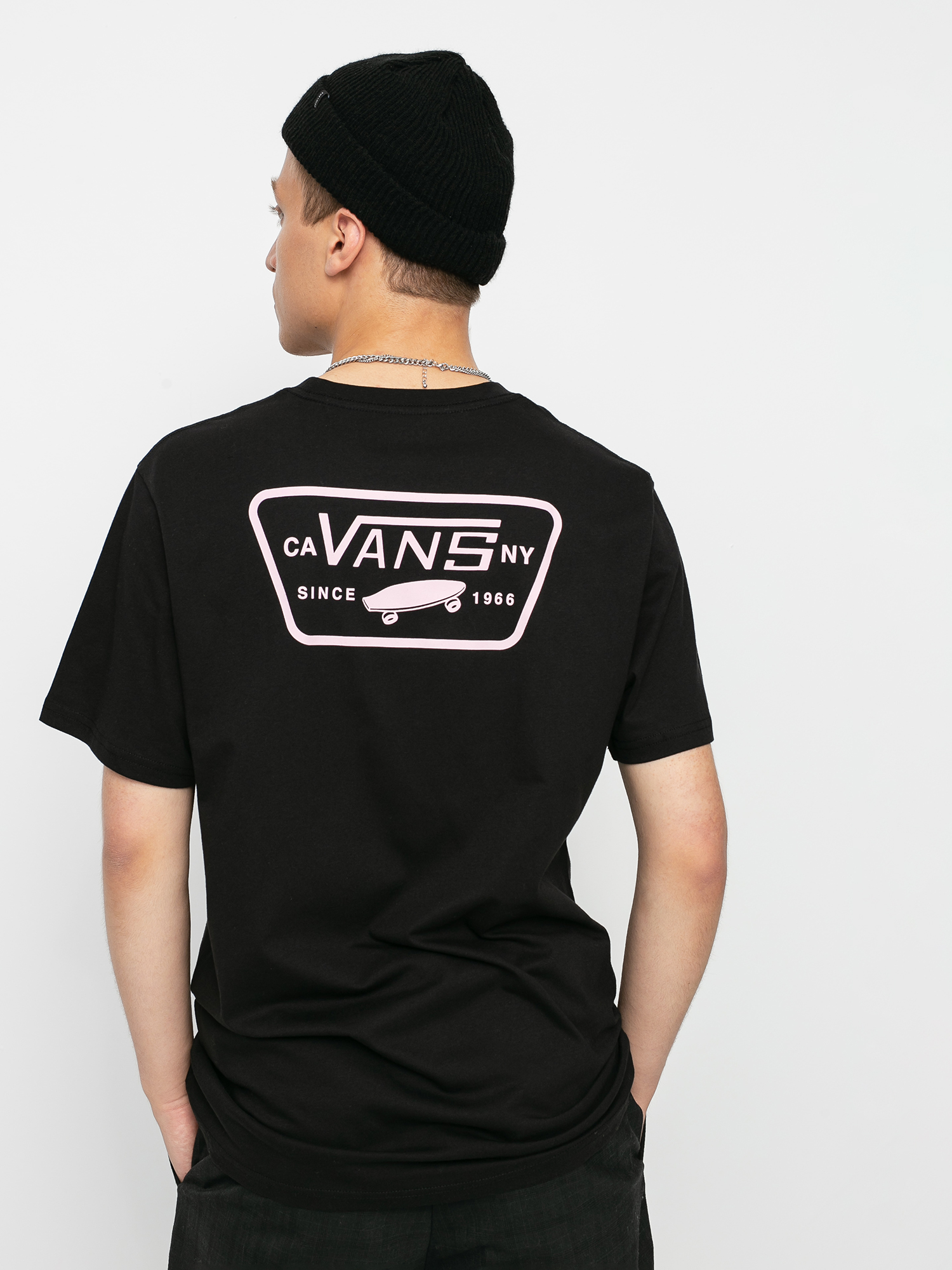Vans Full Patch Back Ujjatlan felső (black/cool pink)