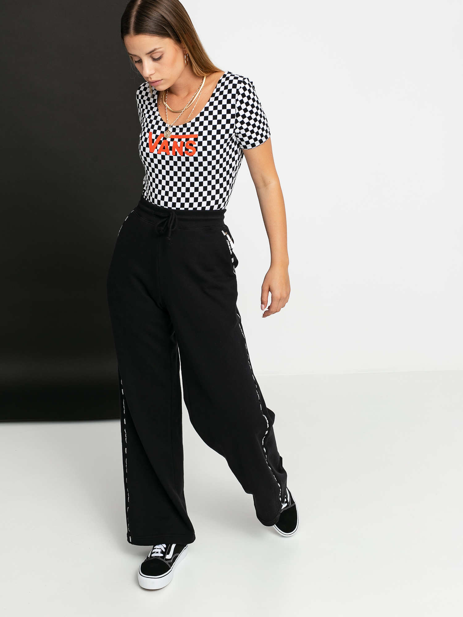 Vans Check V II Bodysuit Wmn Alsónemű (checkerboard/paprika)