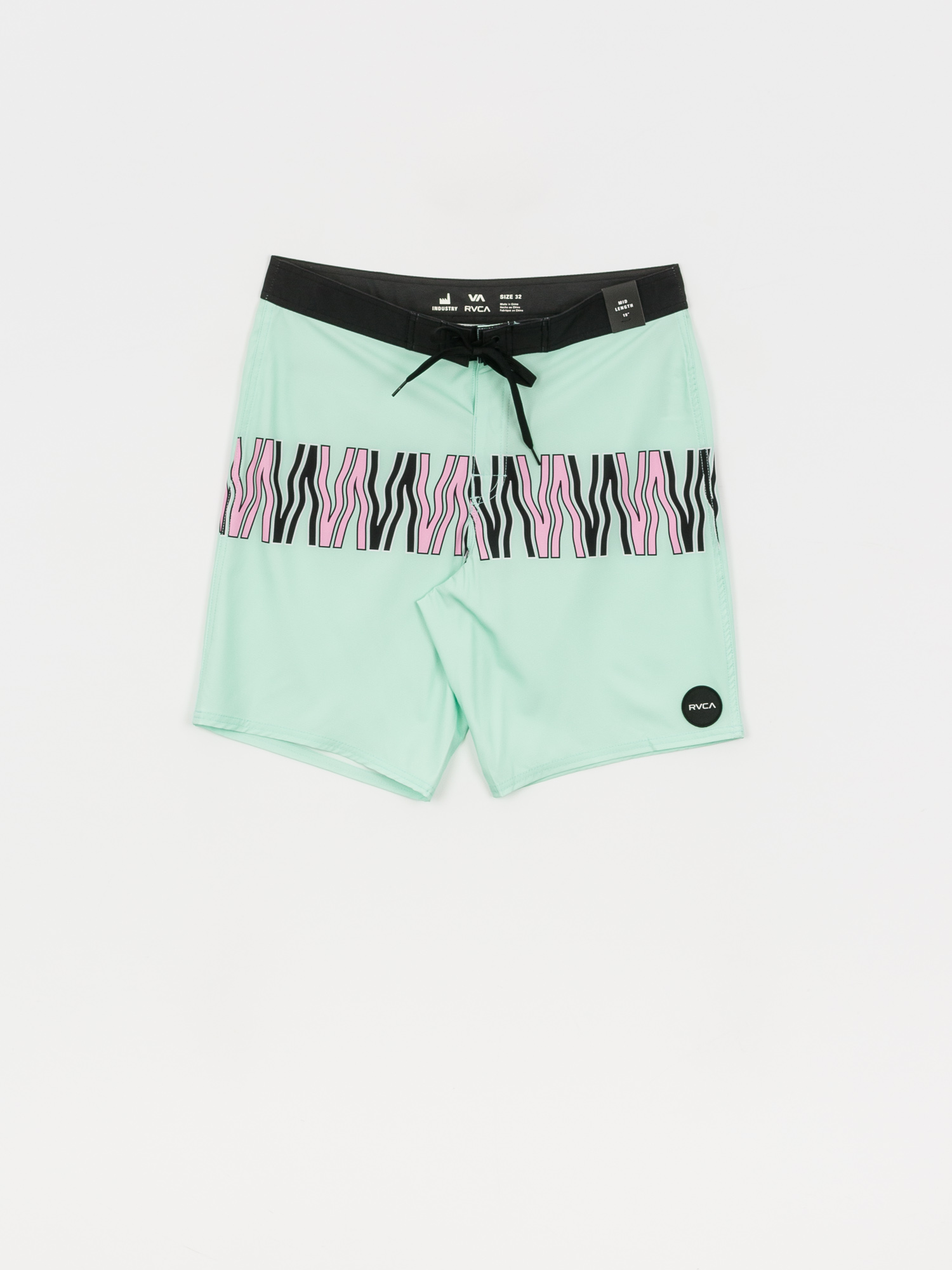 RVCA Va Trunk Print Boardshort (dusty aqua)