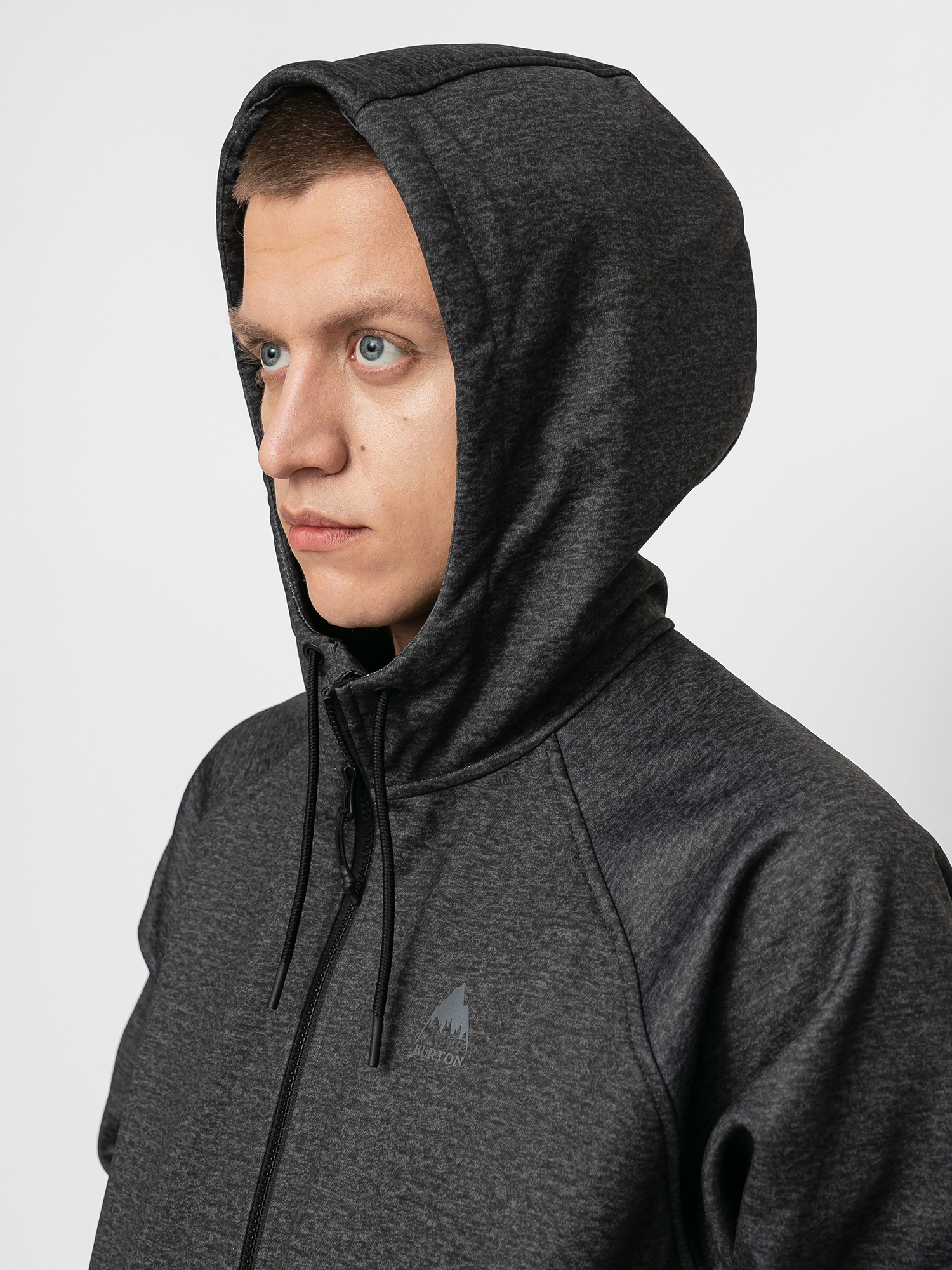 Férfi Burton Crown Weatherproof ZHD Thermo pulóver (true black heather)