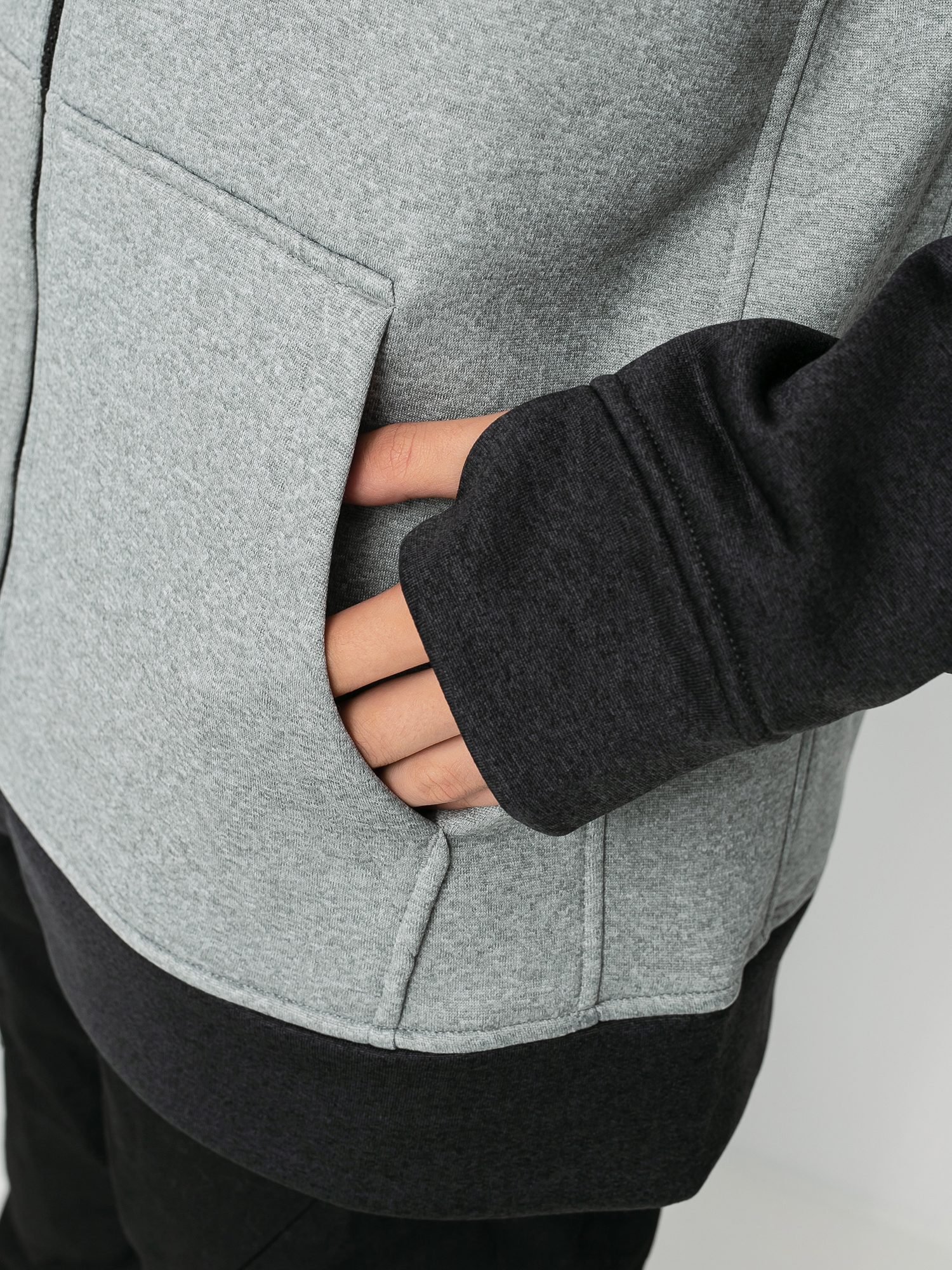 Férfi Burton Oak ZHD Thermo pulóver (gray heather/true black)