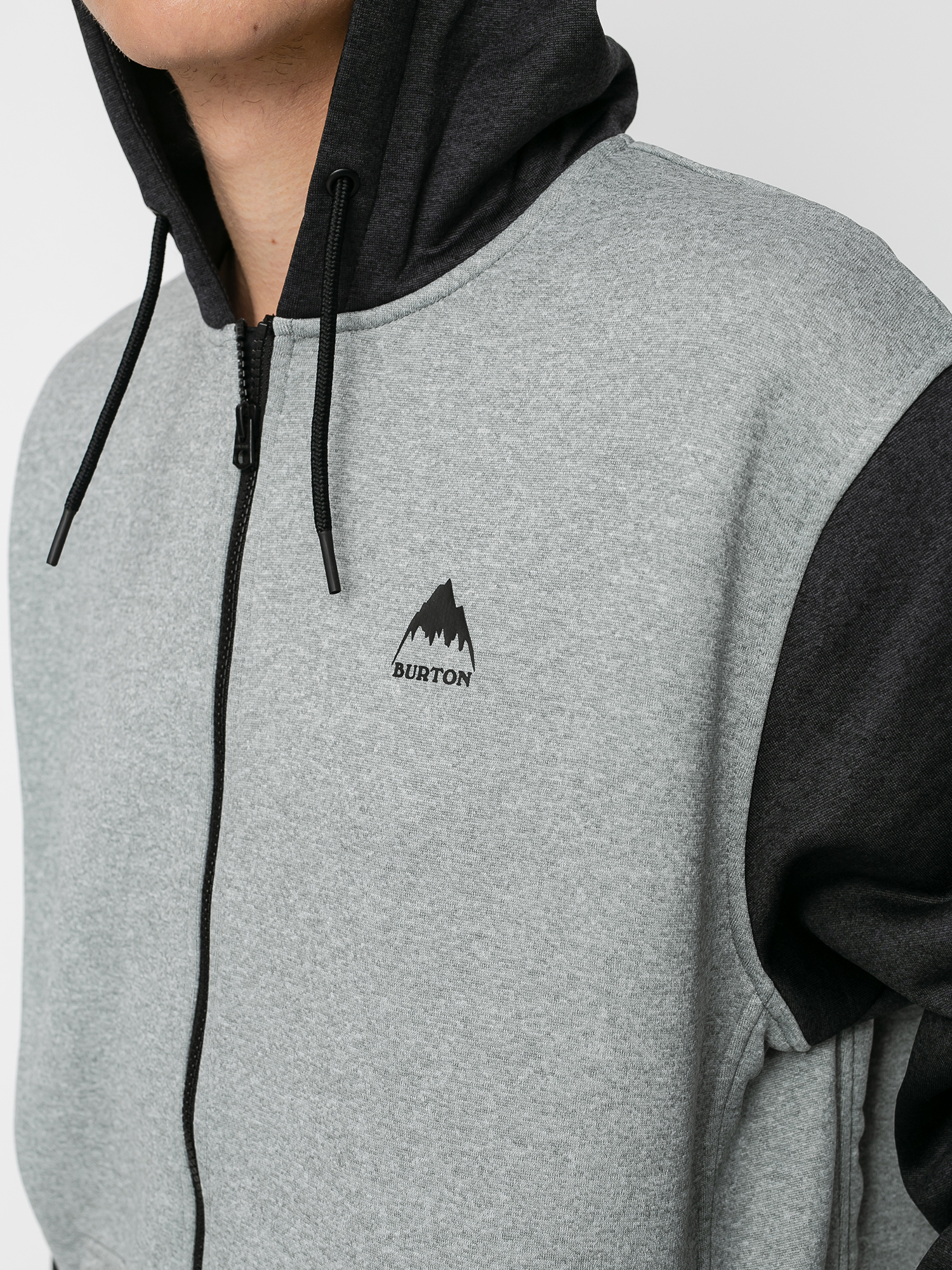 Férfi Burton Oak ZHD Thermo pulóver (gray heather/true black)