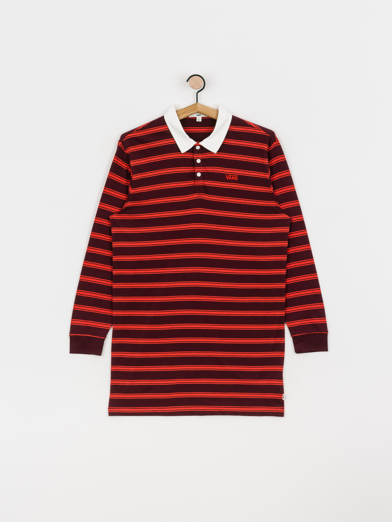 Vans Stripe Polo Wmn Ruha (port royale)