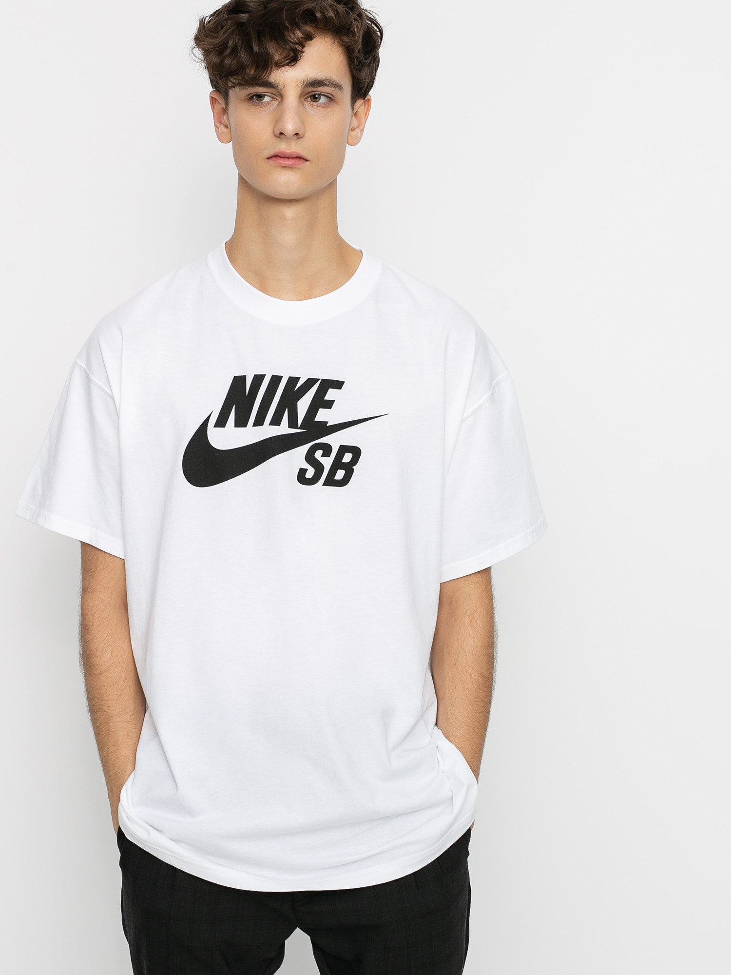 Nike SB Logo Póló (white/black)