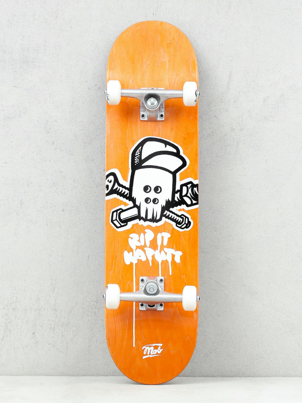 Mob Skateboards Skull Komplett gördeszka (yellow)