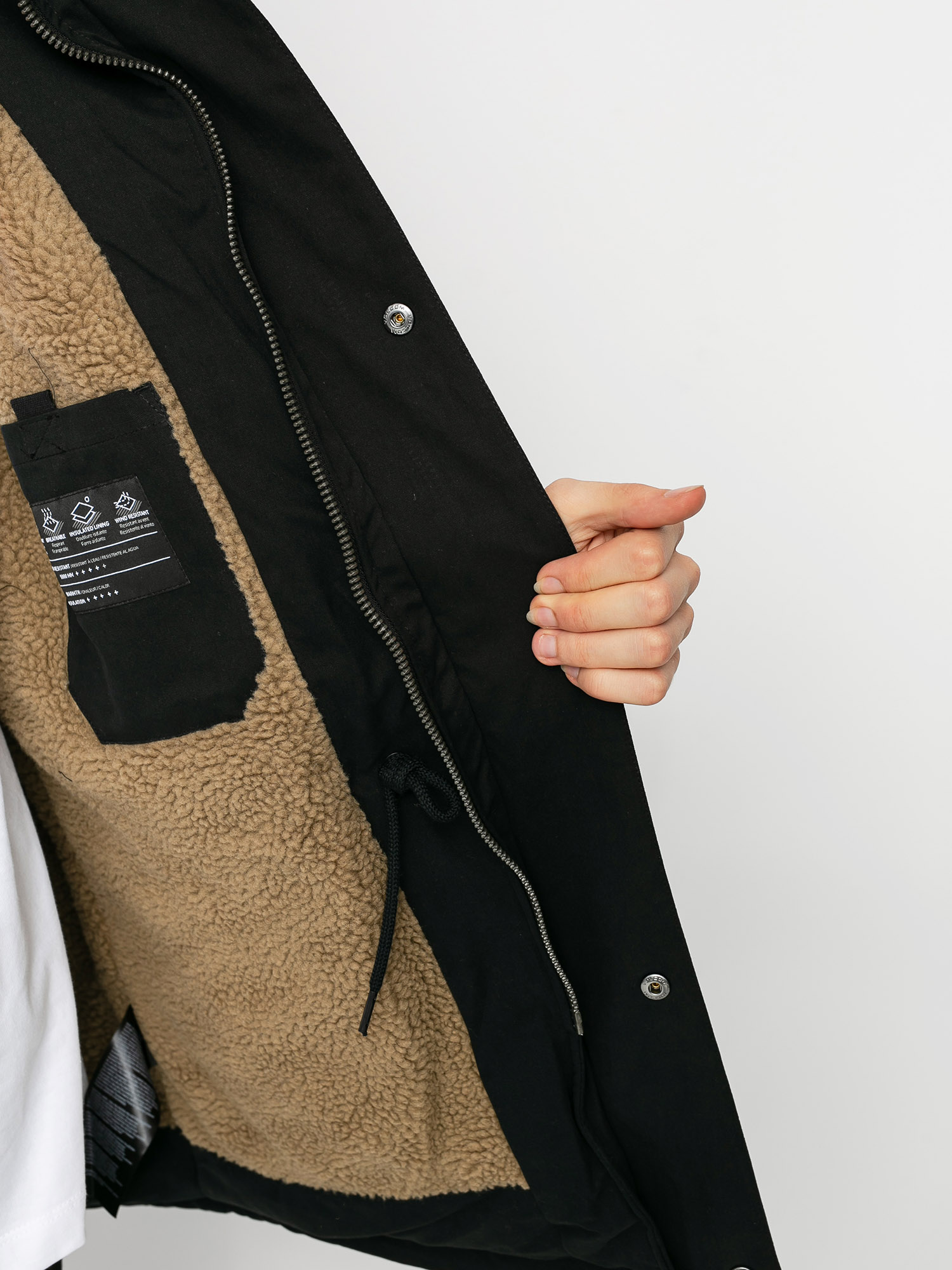 Volcom Starget 5K Parka Dzseki (black)