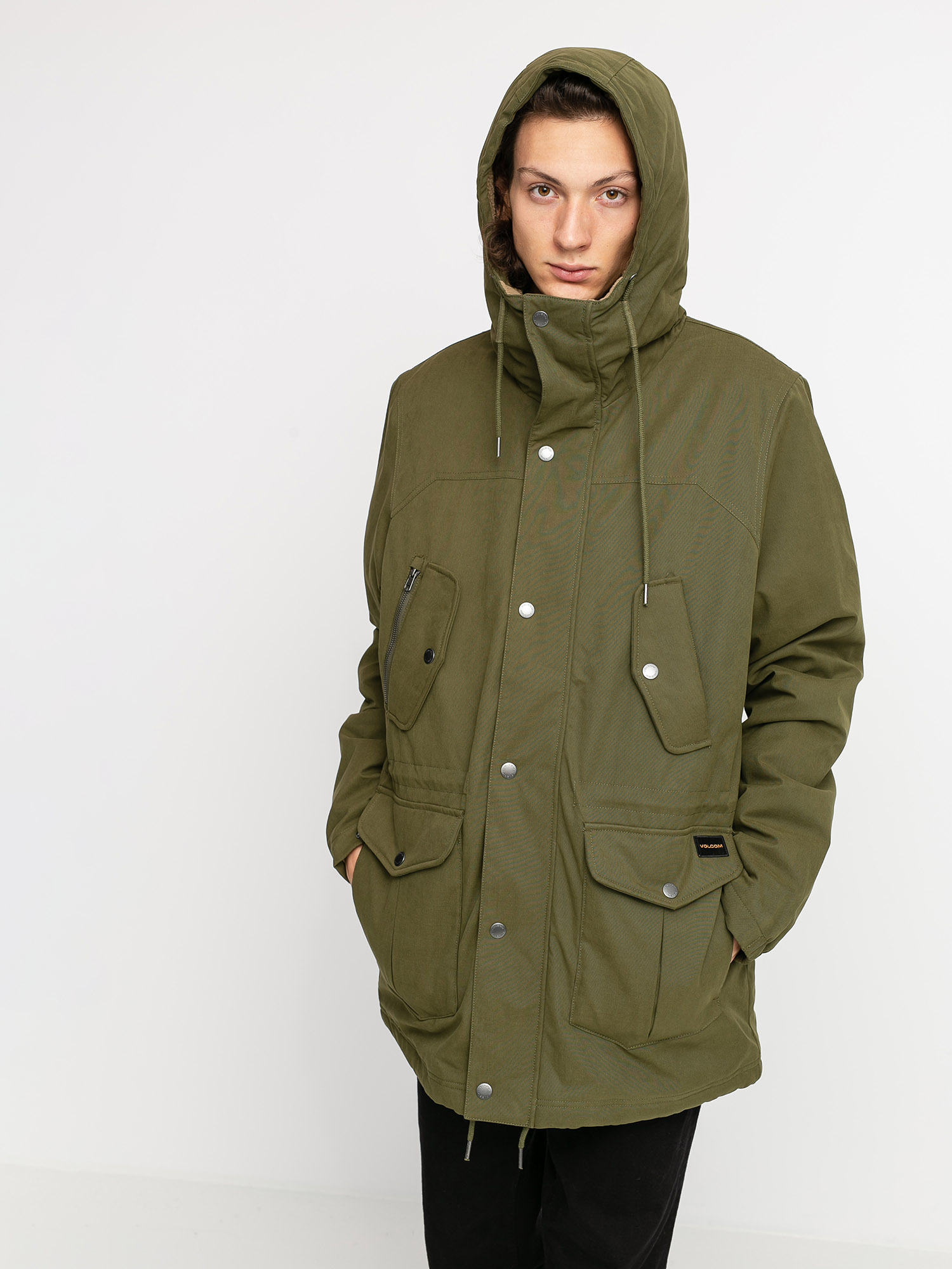 Volcom Starget 5K Parka Dzseki (military)