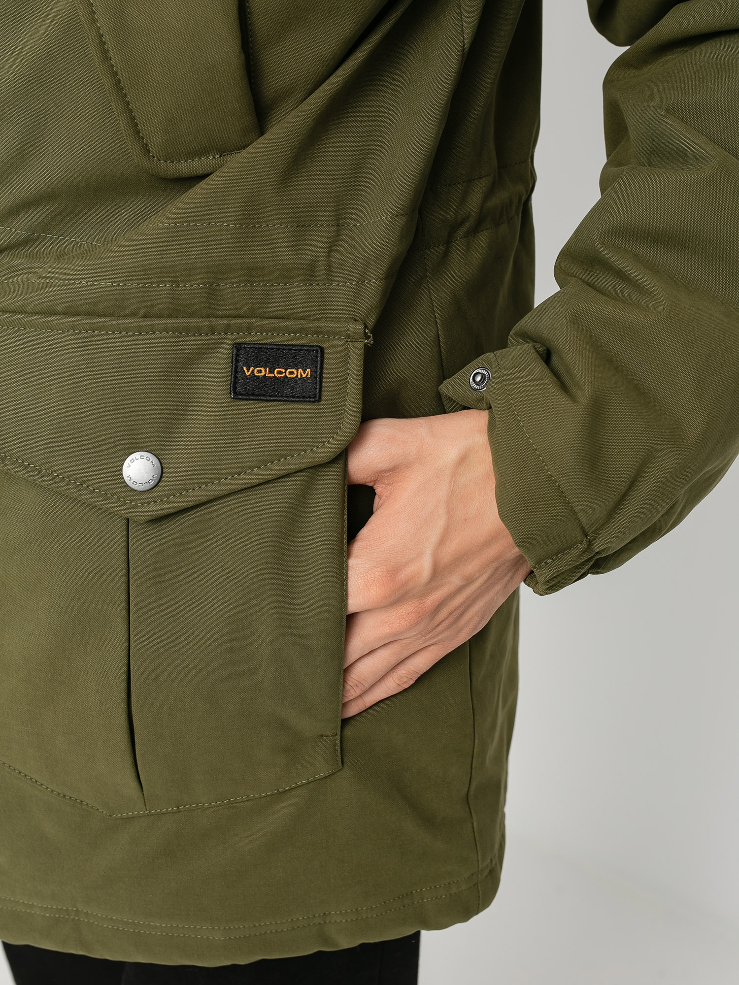 Volcom Starget 5K Parka Dzseki (military)