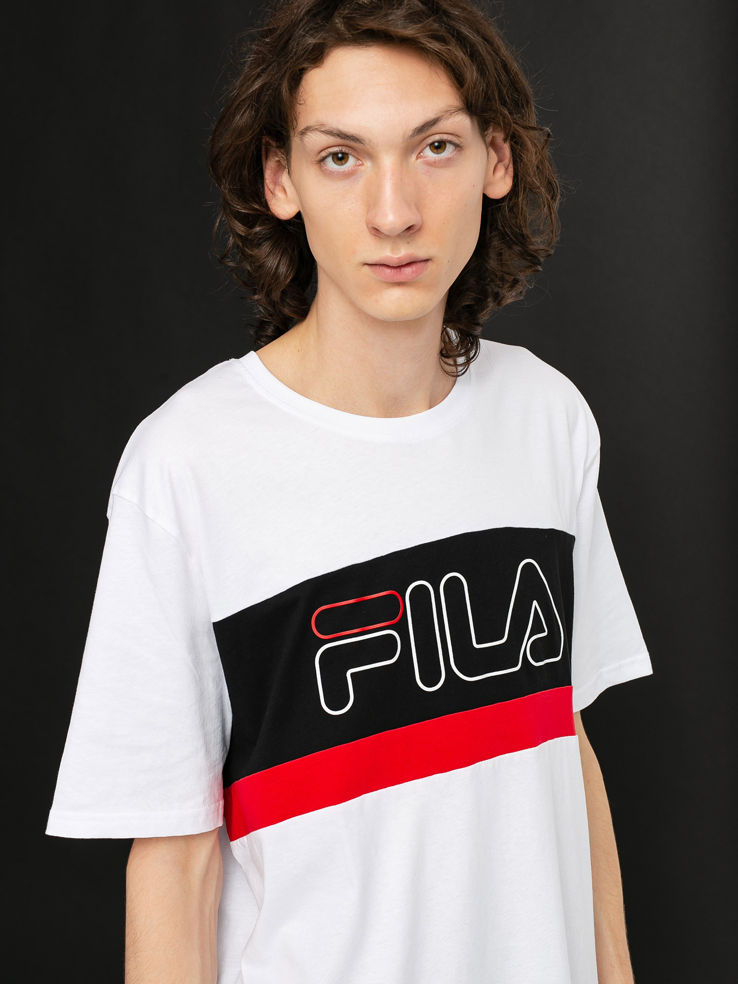 Fila Laurens Ujjatlan felső (bright white/black/true red)