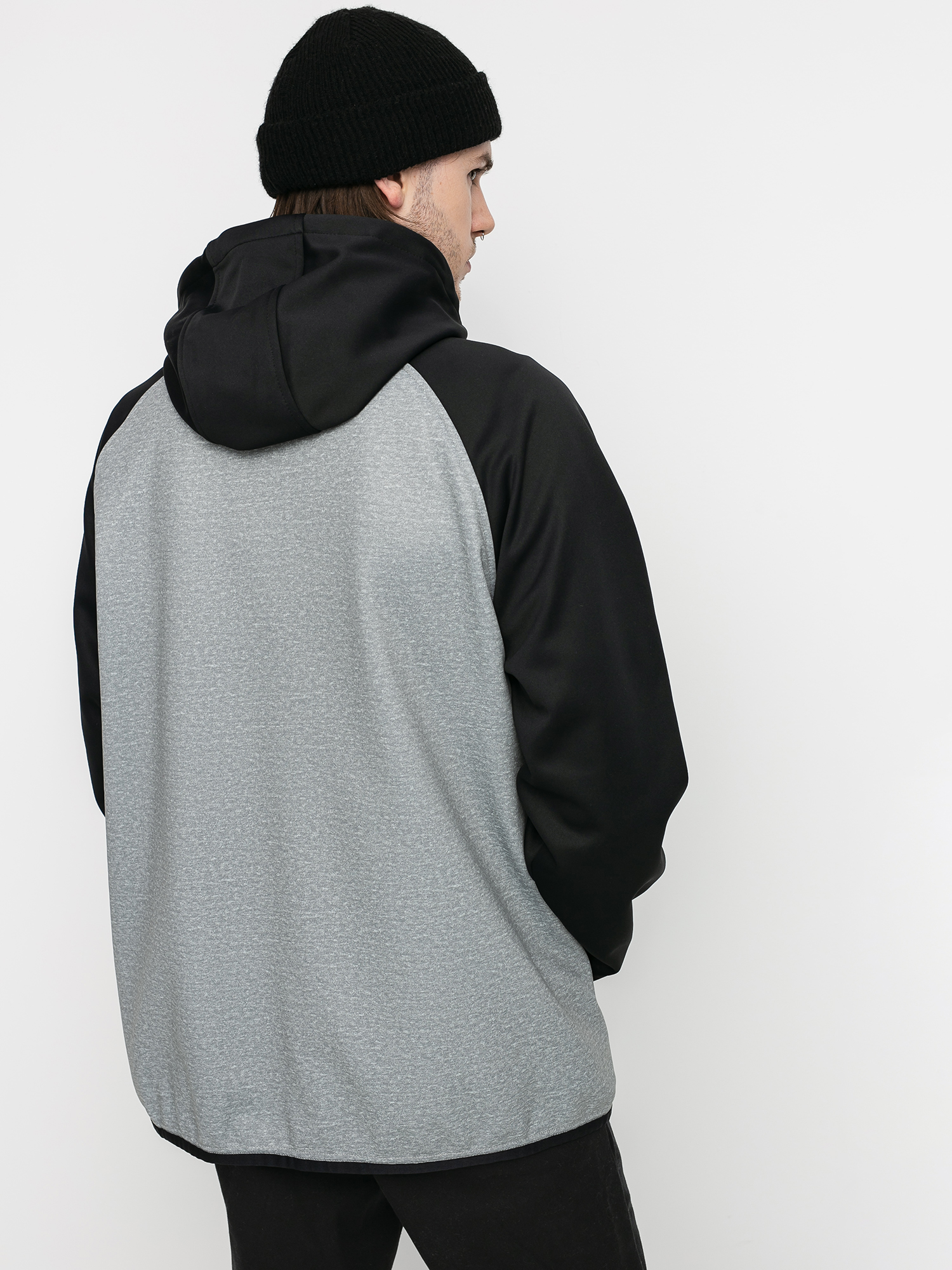 Férfi Burton Crown Weatherproof ZHD Thermo pulóver (gray heather/true black)