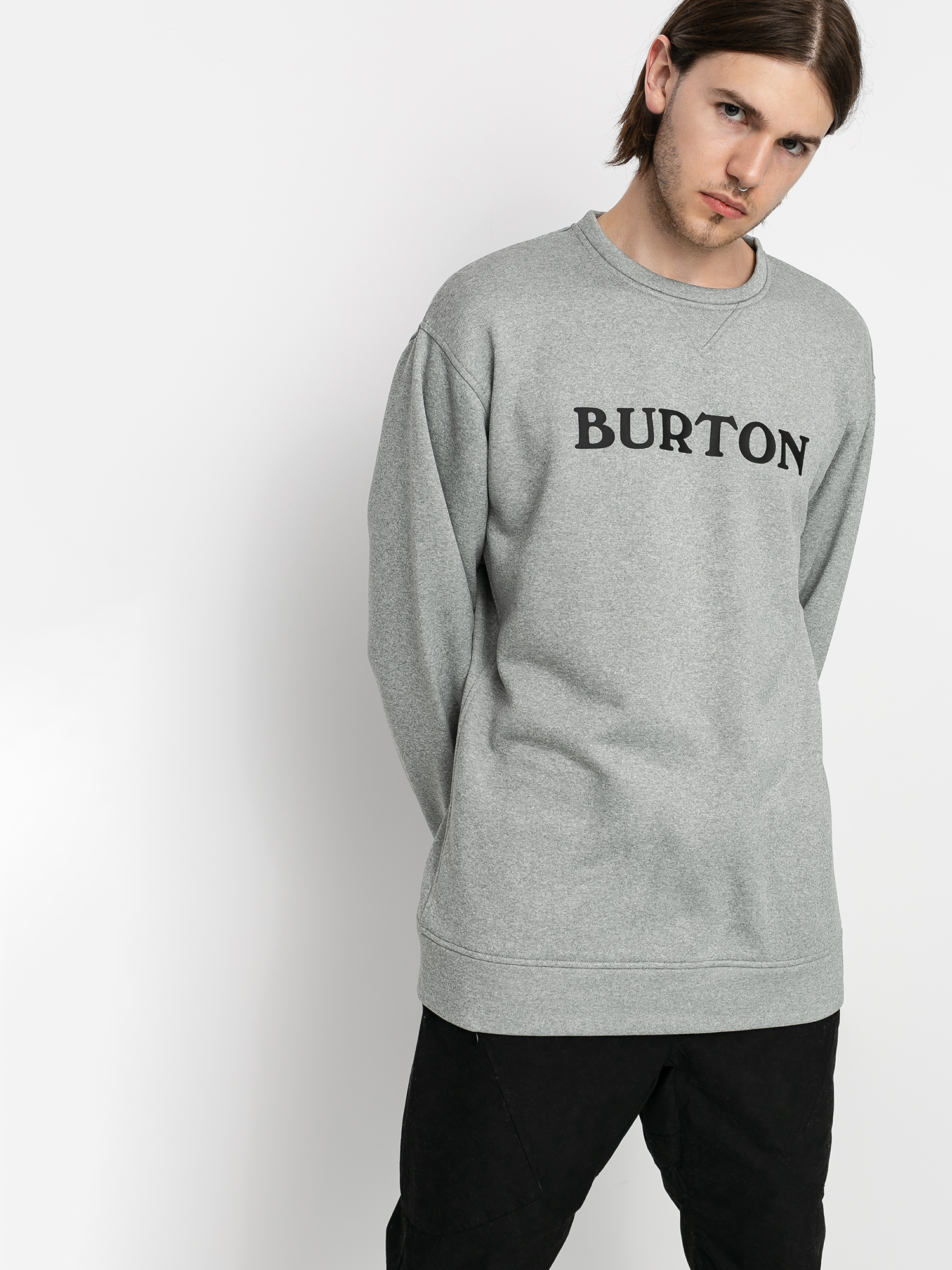 Férfi Burton Oak Thermo pulóver (gray heather)
