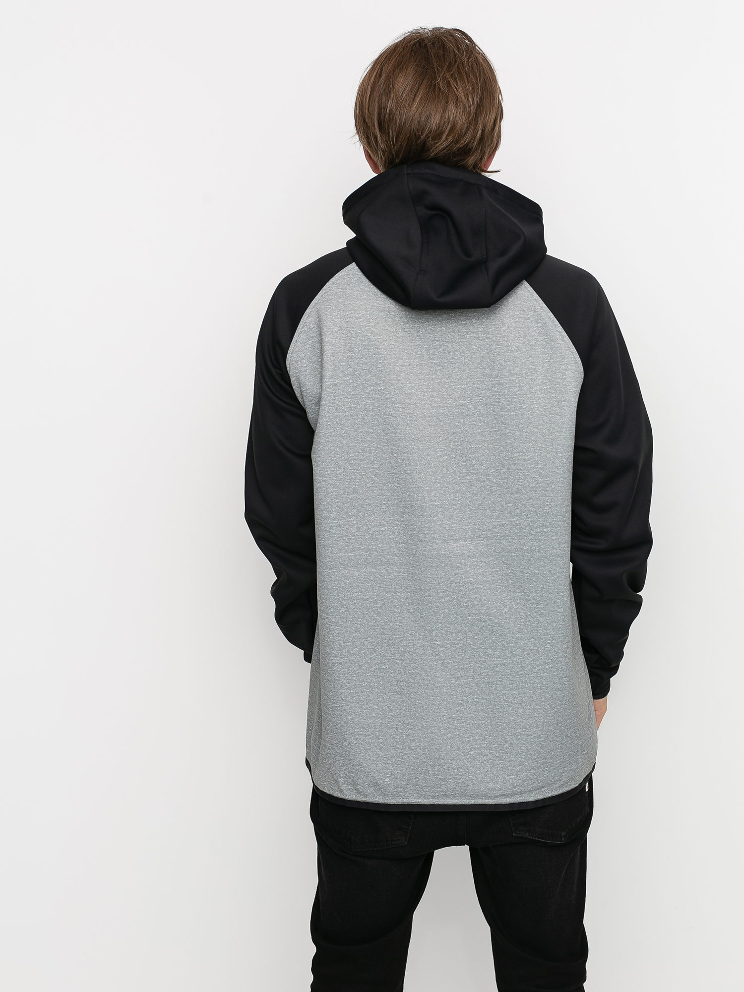 Férfi Burton Crown Weatherproof HD Thermo pulóver (gray heather/true black)