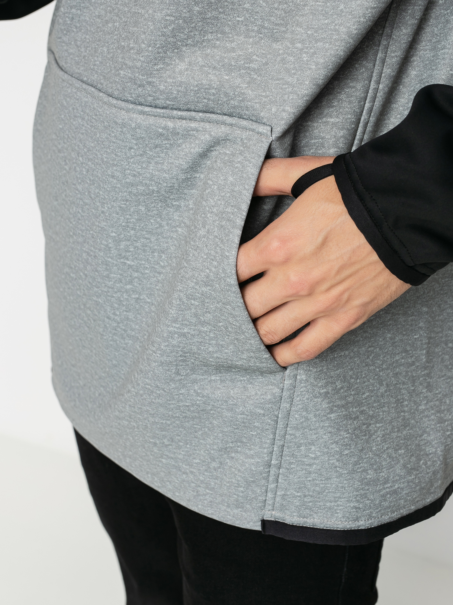 Férfi Burton Crown Weatherproof HD Thermo pulóver (gray heather/true black)