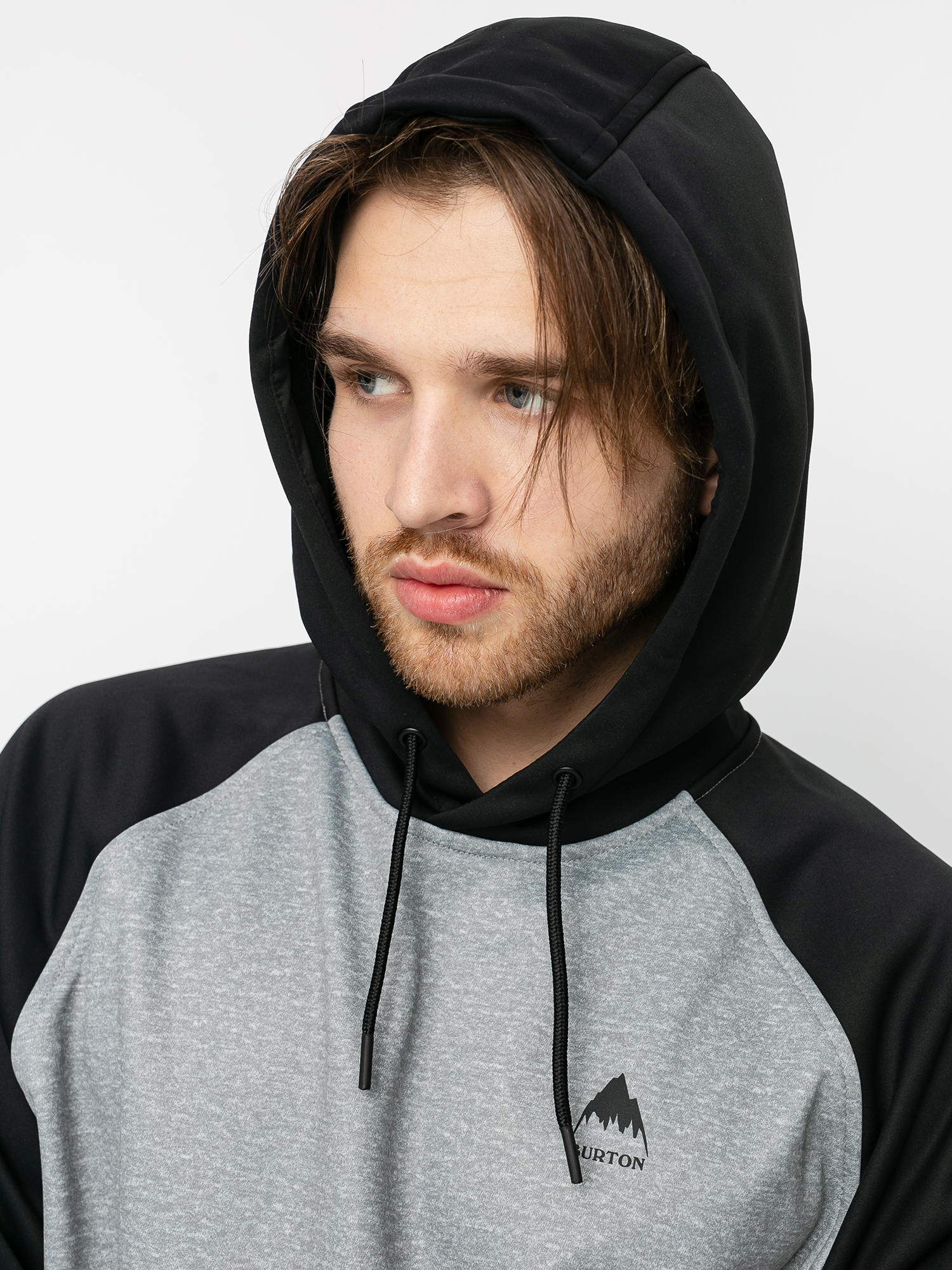 Férfi Burton Crown Weatherproof HD Thermo pulóver (gray heather/true black)