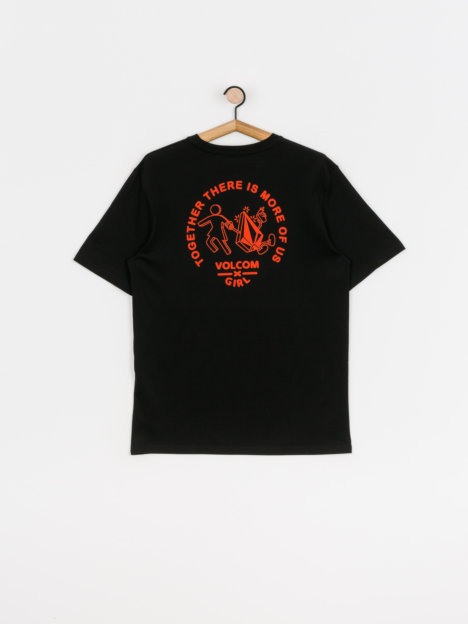 Volcom X Girl Skateboards Stonely Rlx Póló (black)