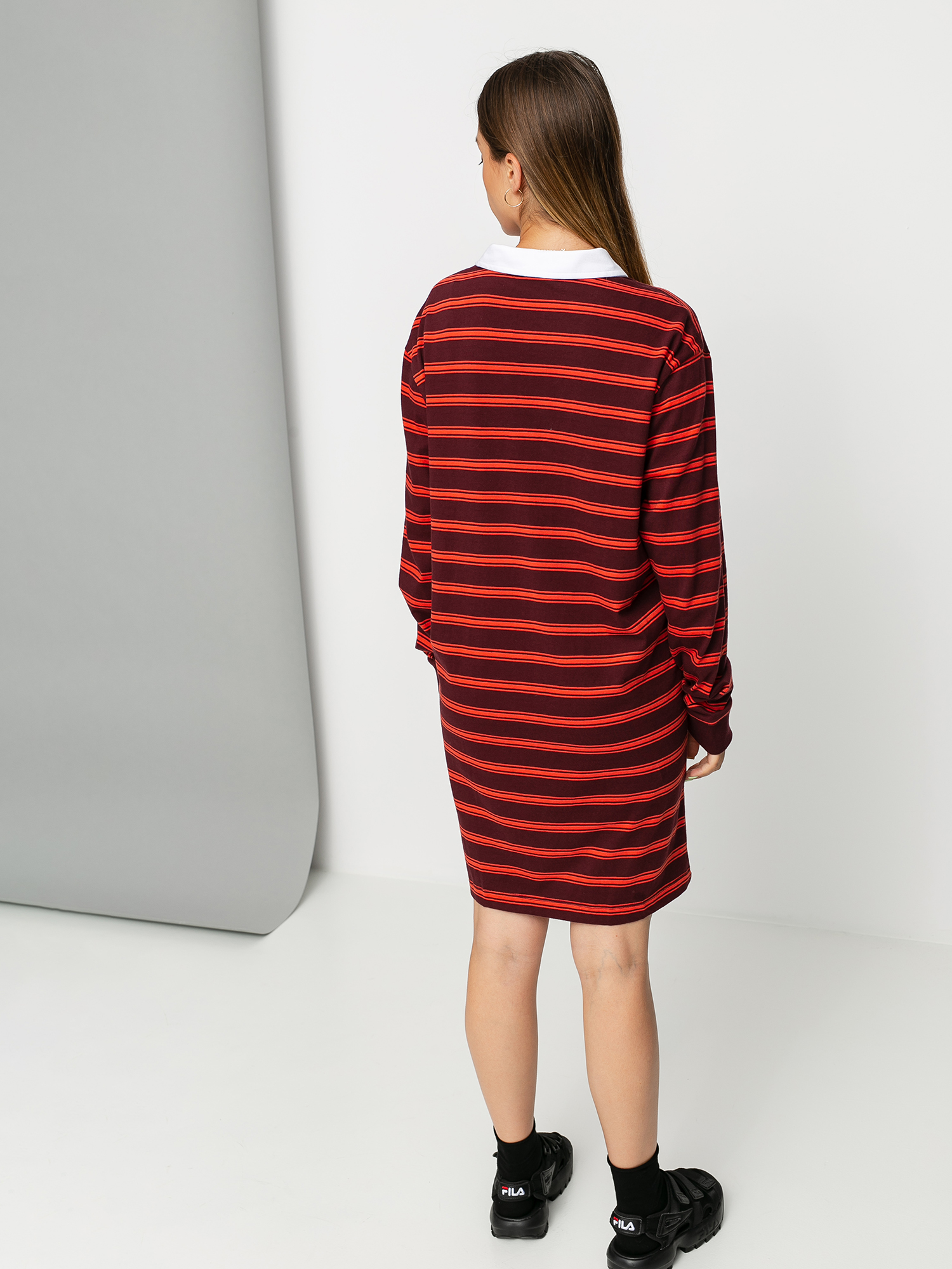 Vans Stripe Polo Wmn Ruha (port royale)