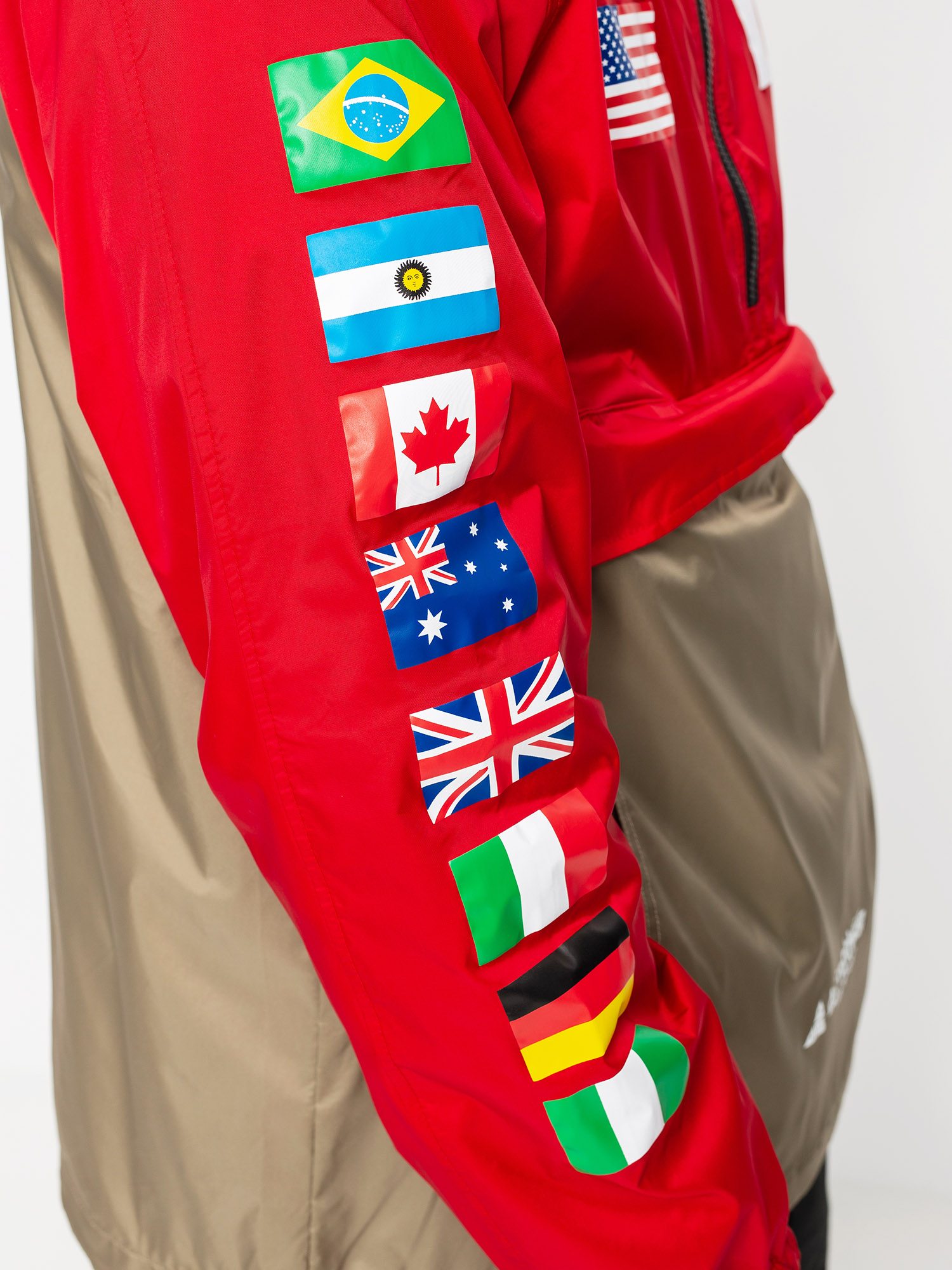 HUF Flags Anorak Dzseki (cyber red)