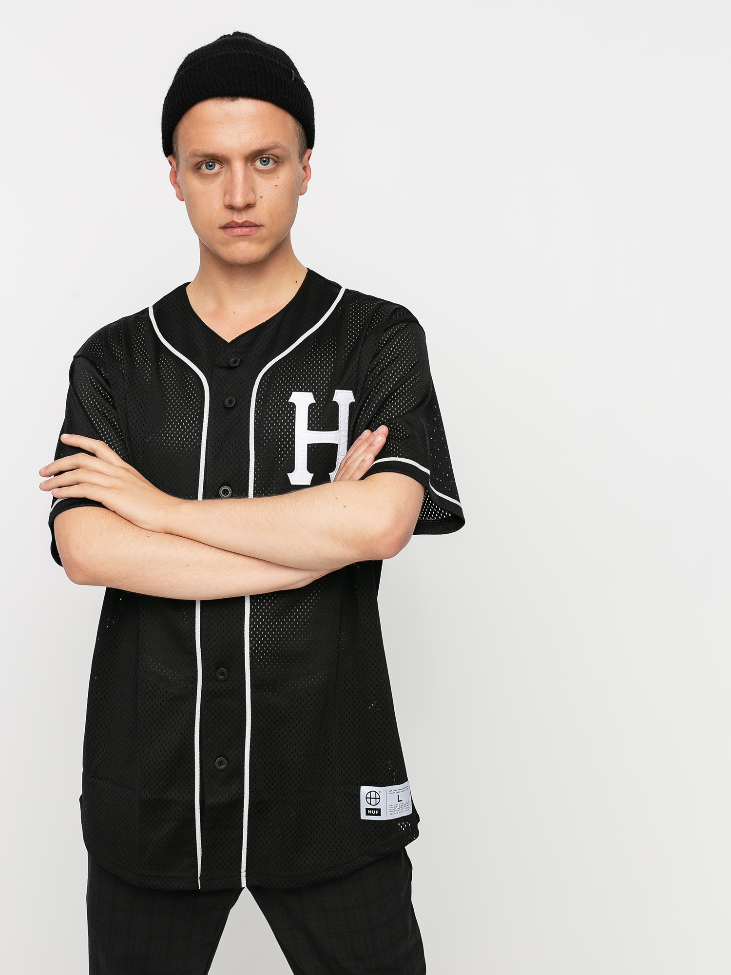HUF Harlem Baseball Jersey Ing (black)