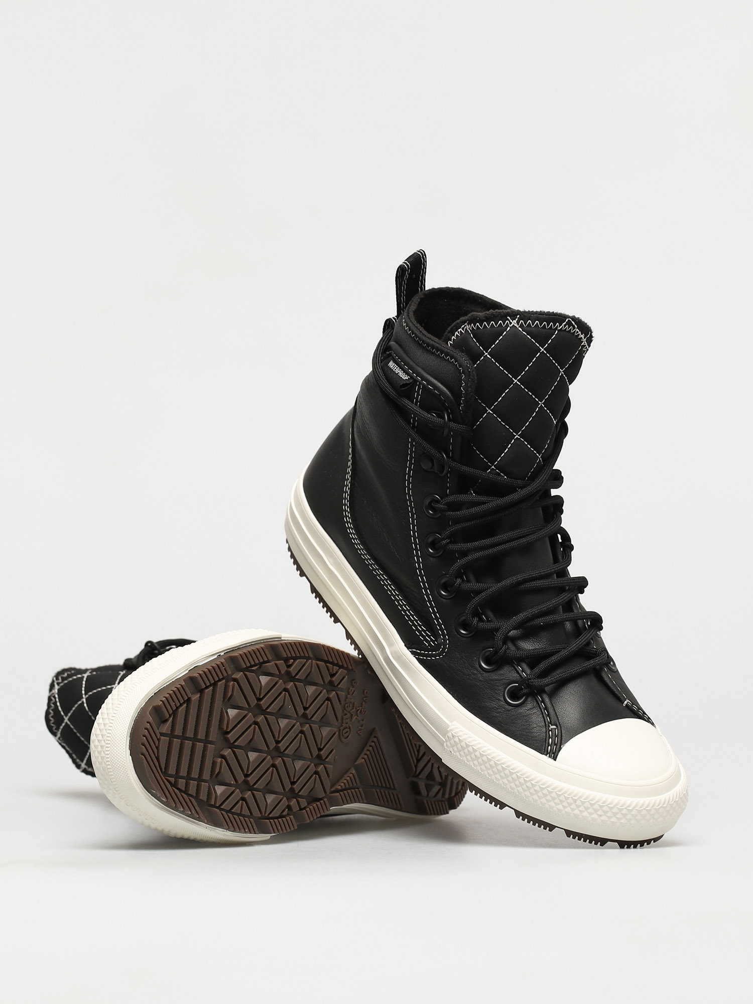 Converse CTAS All Terrain Leather Cipők (black/black/egret)