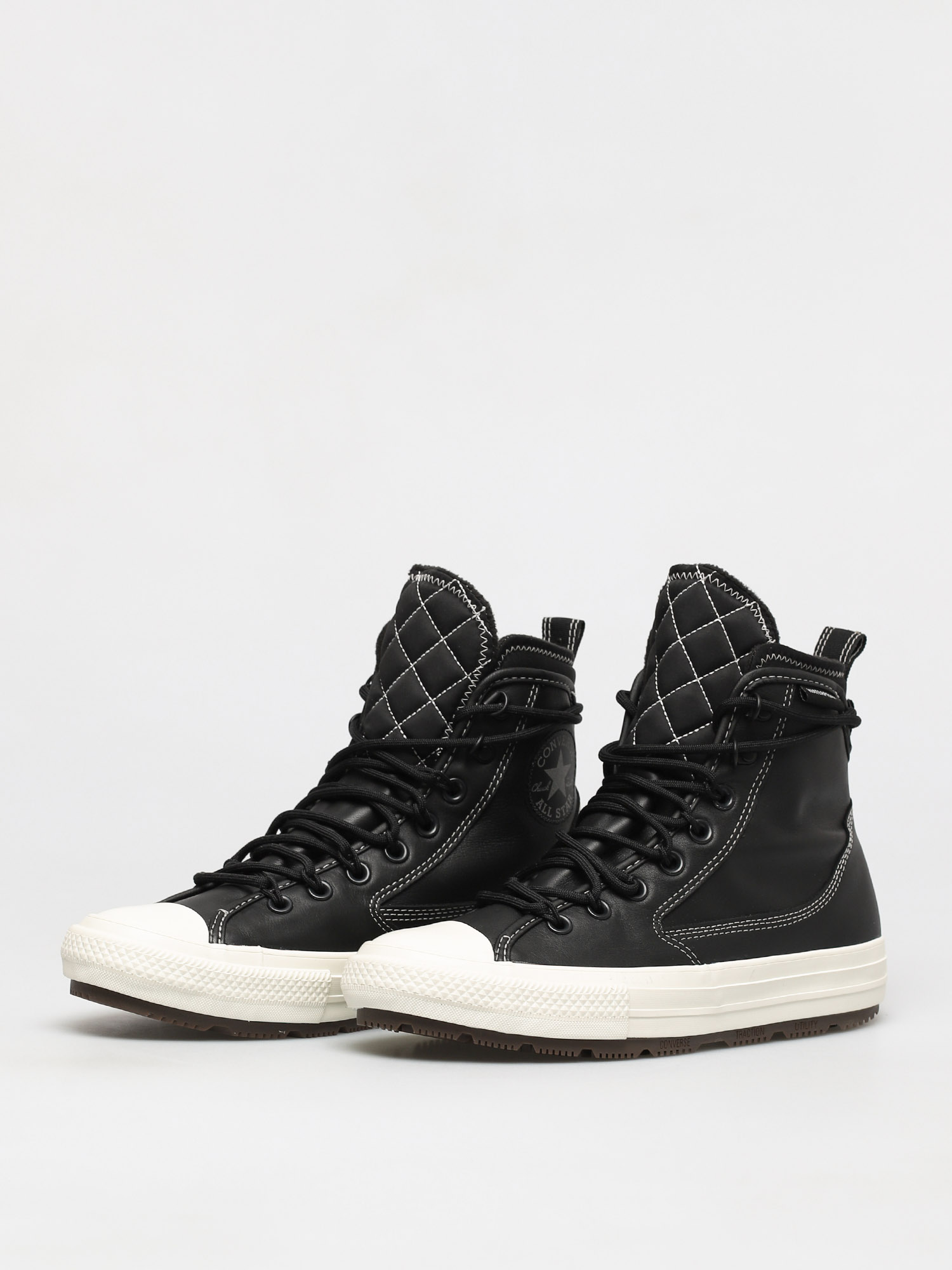 Converse CTAS All Terrain Leather Cipők (black/black/egret)