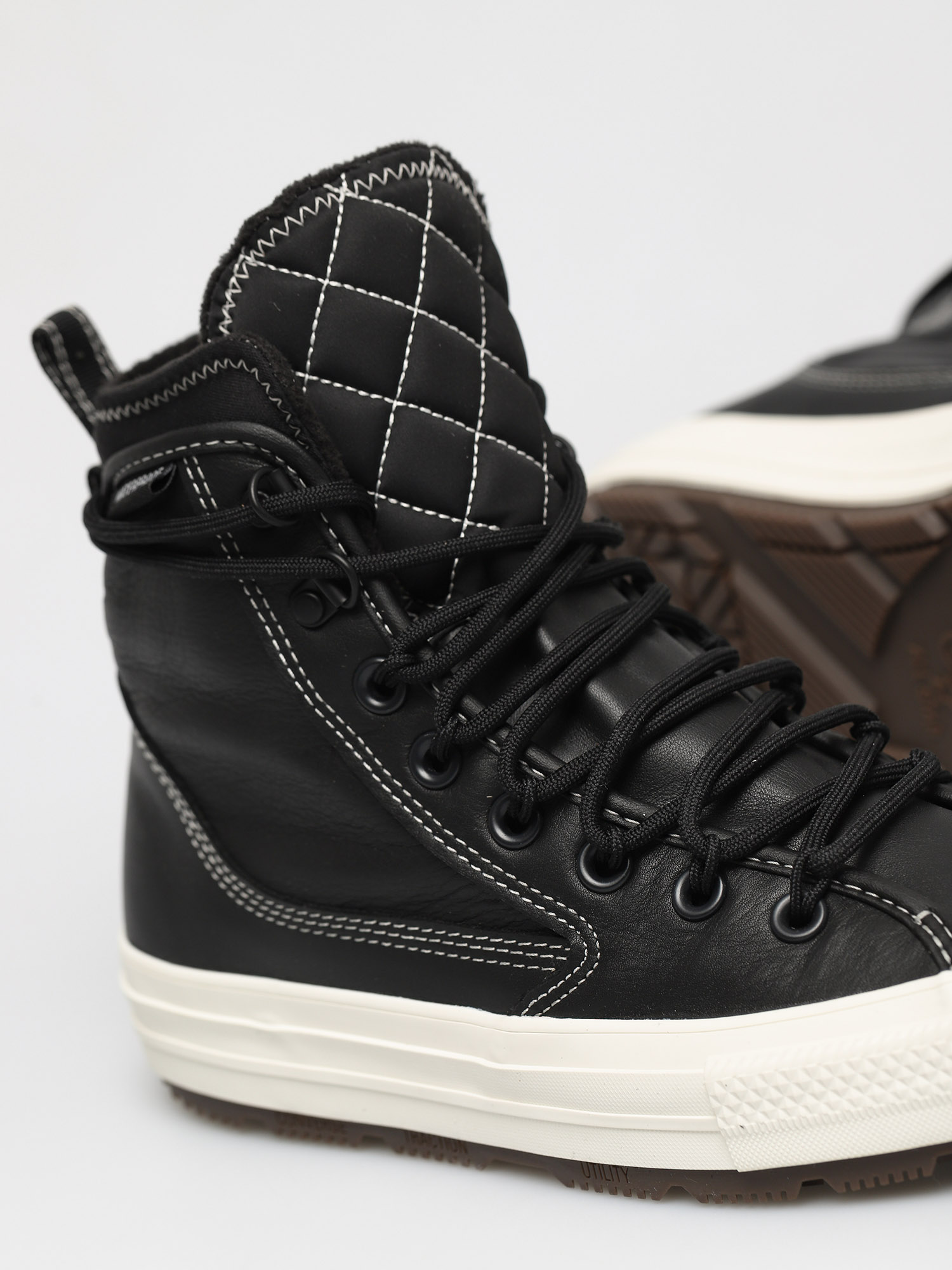 Converse CTAS All Terrain Leather Cipők (black/black/egret)