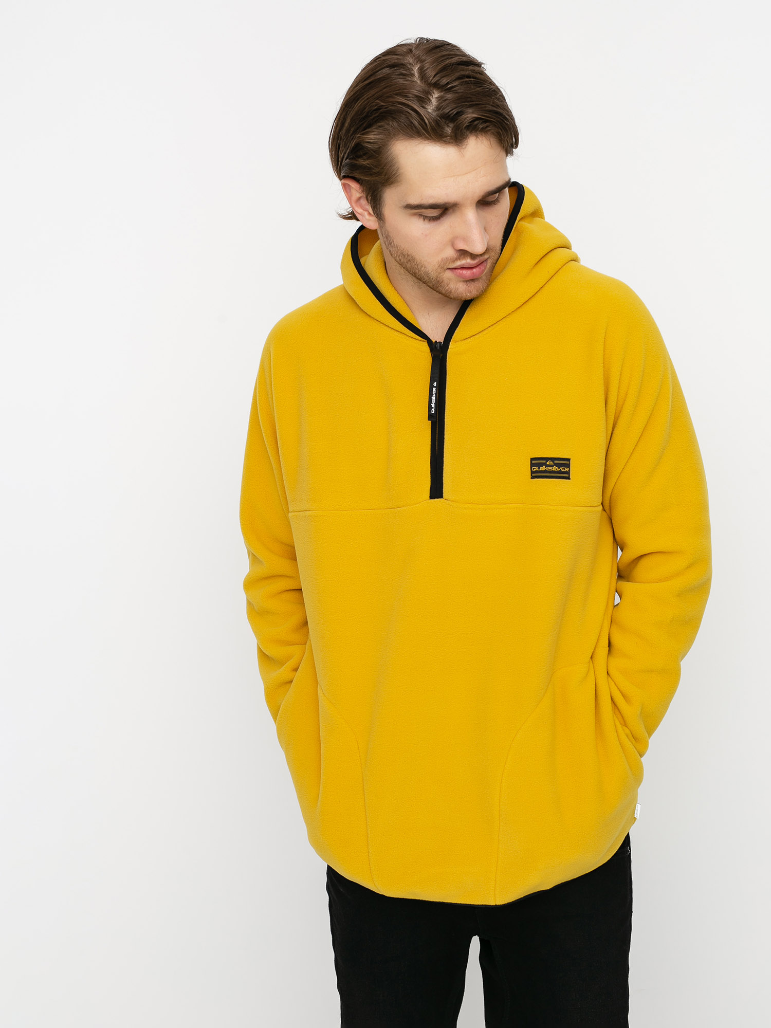 Férfi Quiksilver Lost Latitude Polartec Polár pulóver (honey)