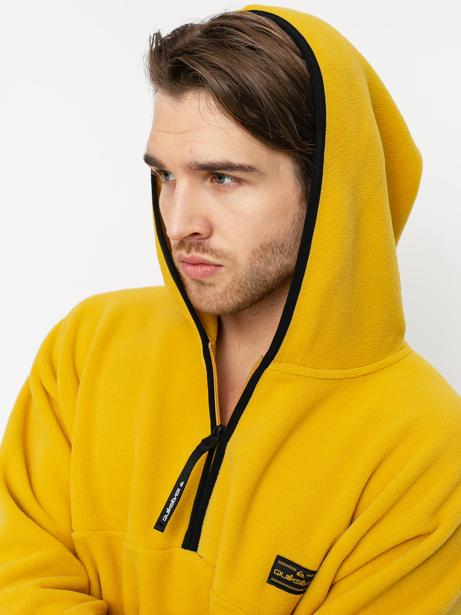 Férfi Quiksilver Lost Latitude Polartec Polár pulóver (honey)