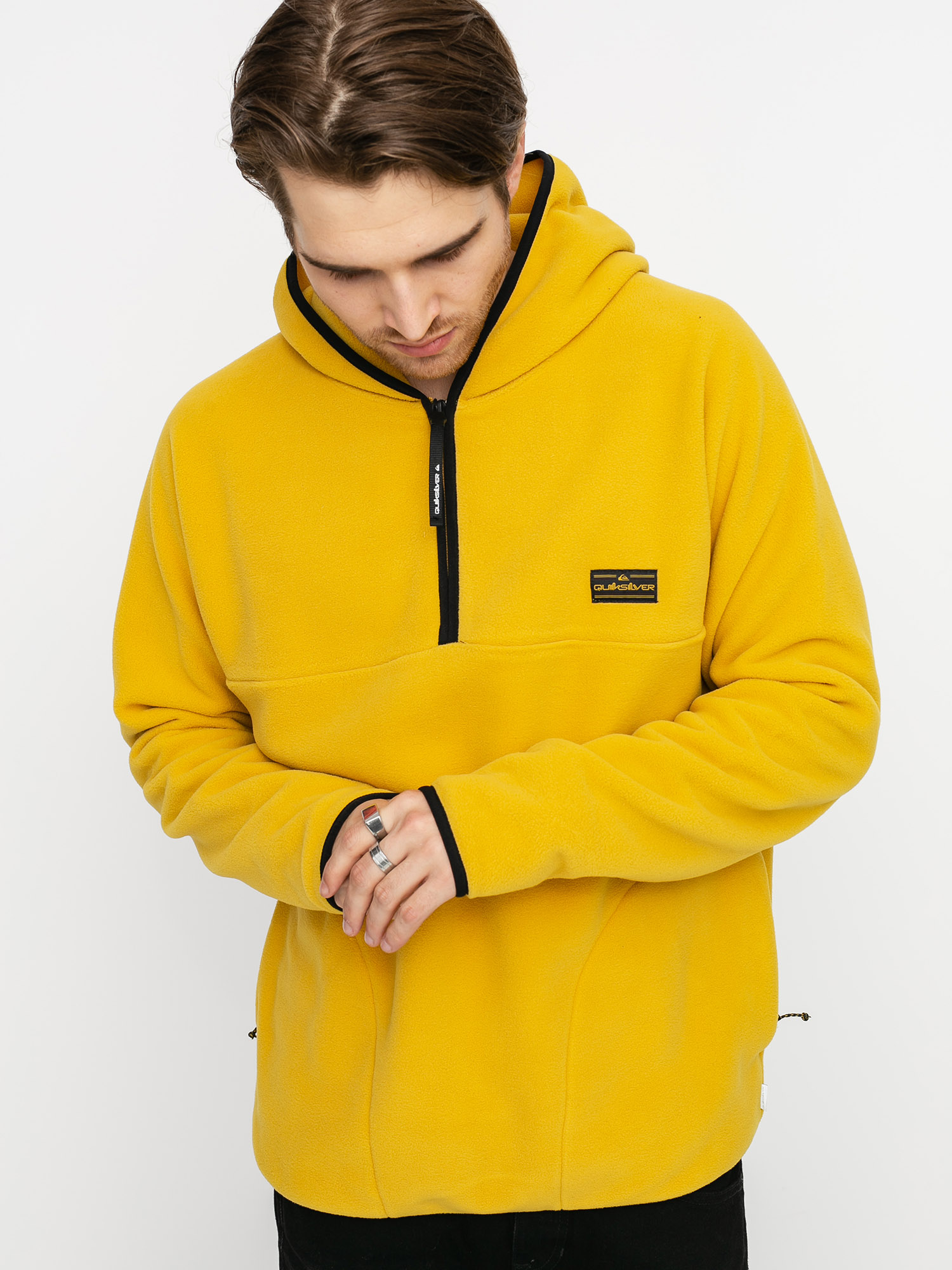 Férfi Quiksilver Lost Latitude Polartec Polár pulóver (honey)