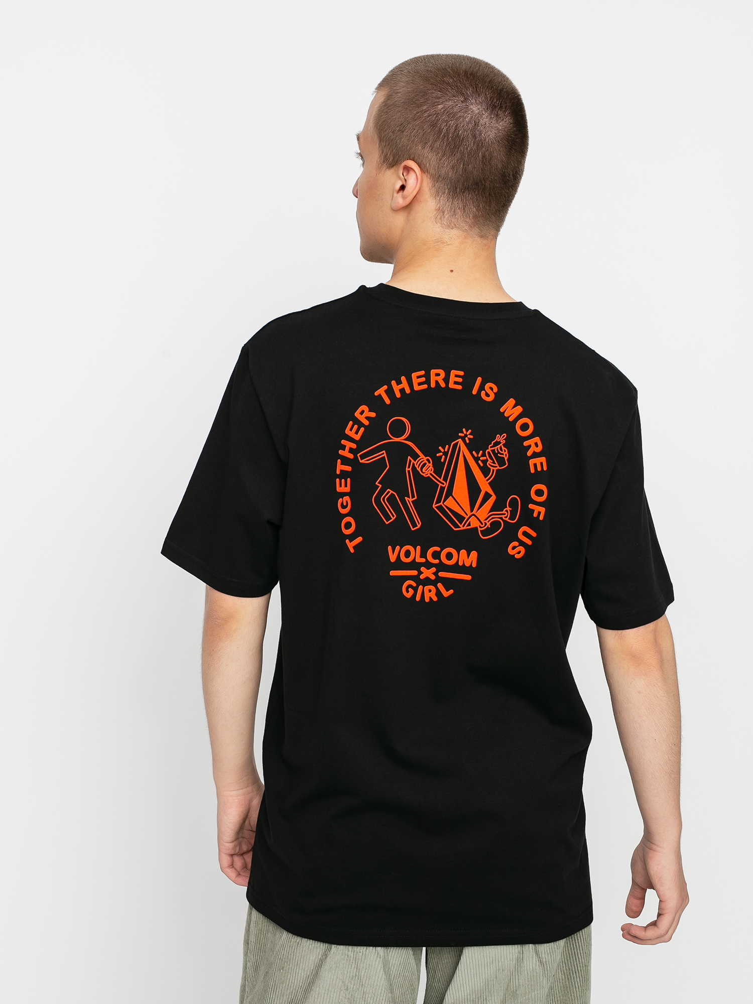Volcom X Girl Skateboards Stonely Rlx Póló (black)