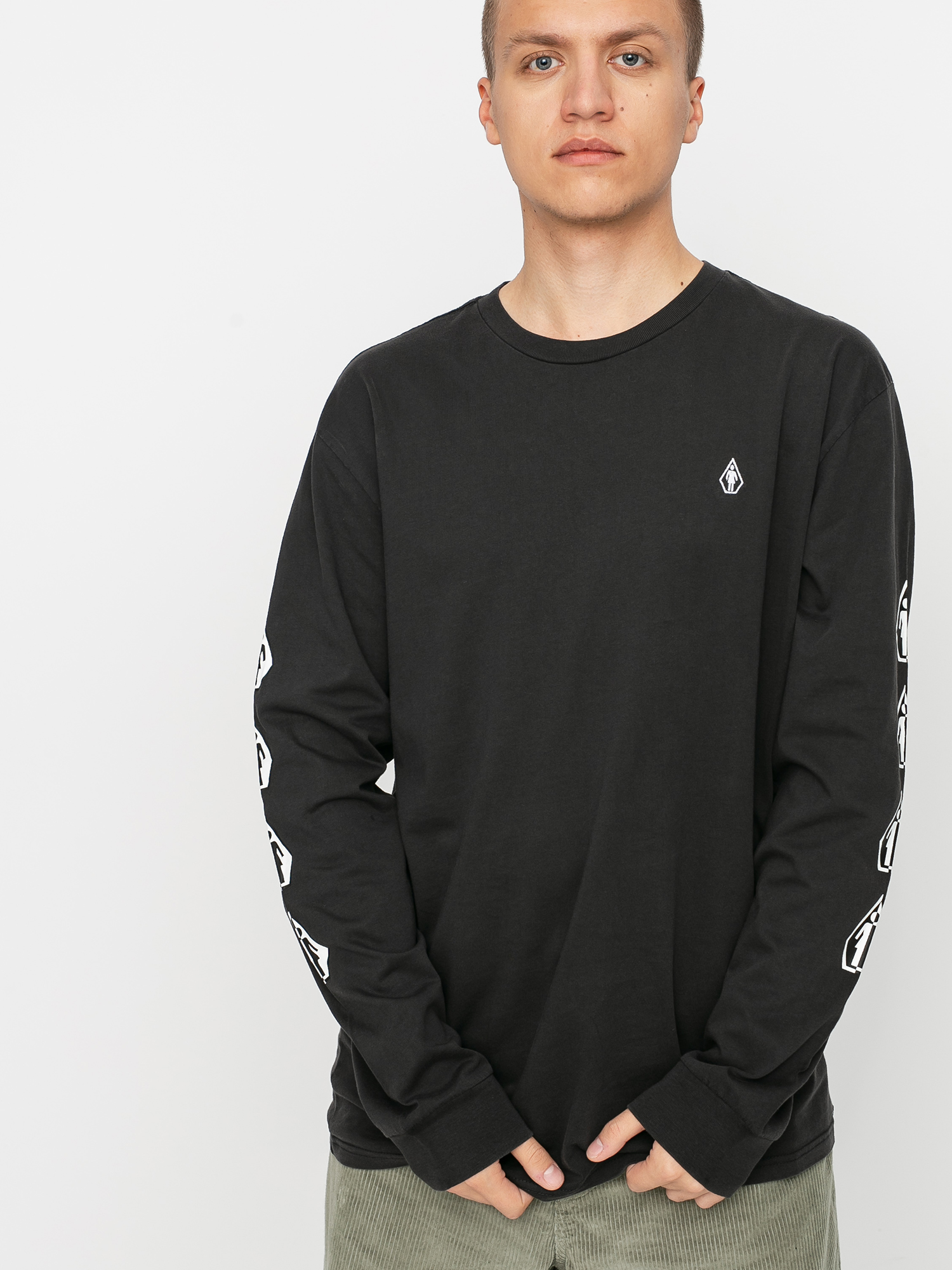 Volcom X Girl Skateboards Deadly Girl Hosszú ujjú felső (black)