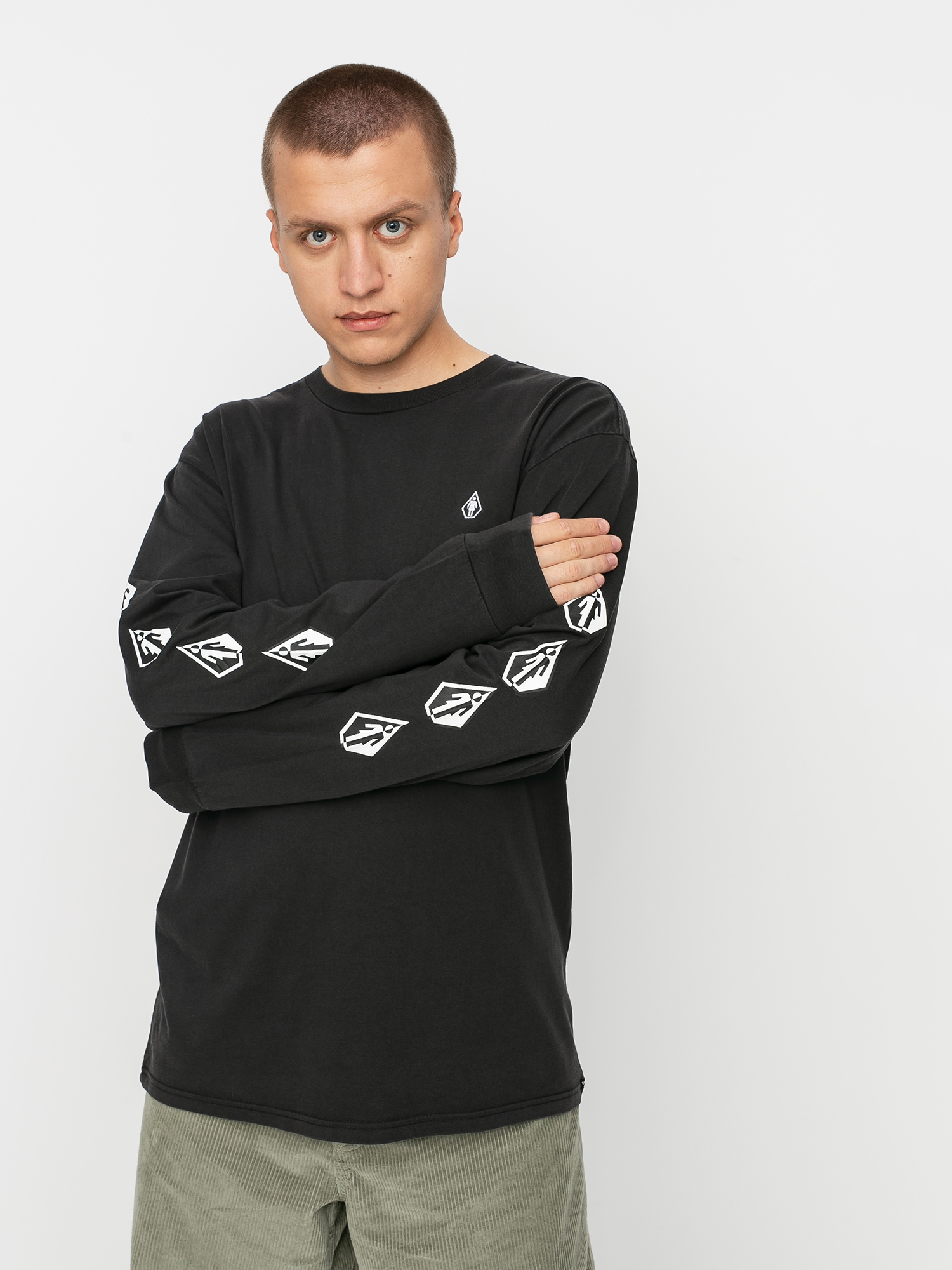 Volcom X Girl Skateboards Deadly Girl Hosszú ujjú felső (black)