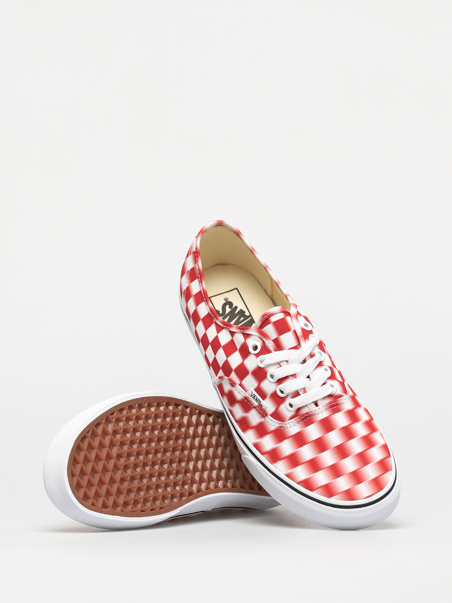 Vans Authentic Cipők (blur check/true white/red)