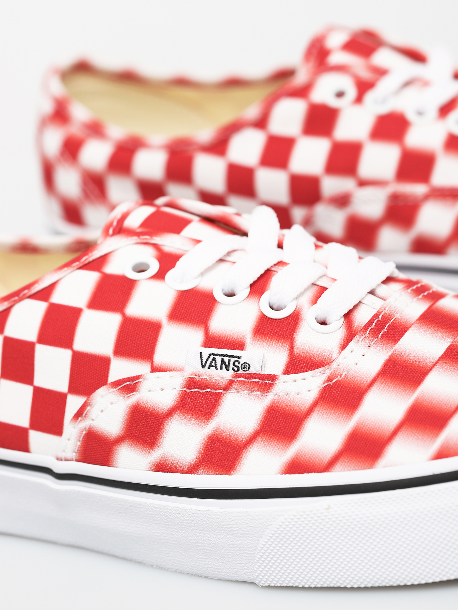 Vans Authentic Cipők (blur check/true white/red)