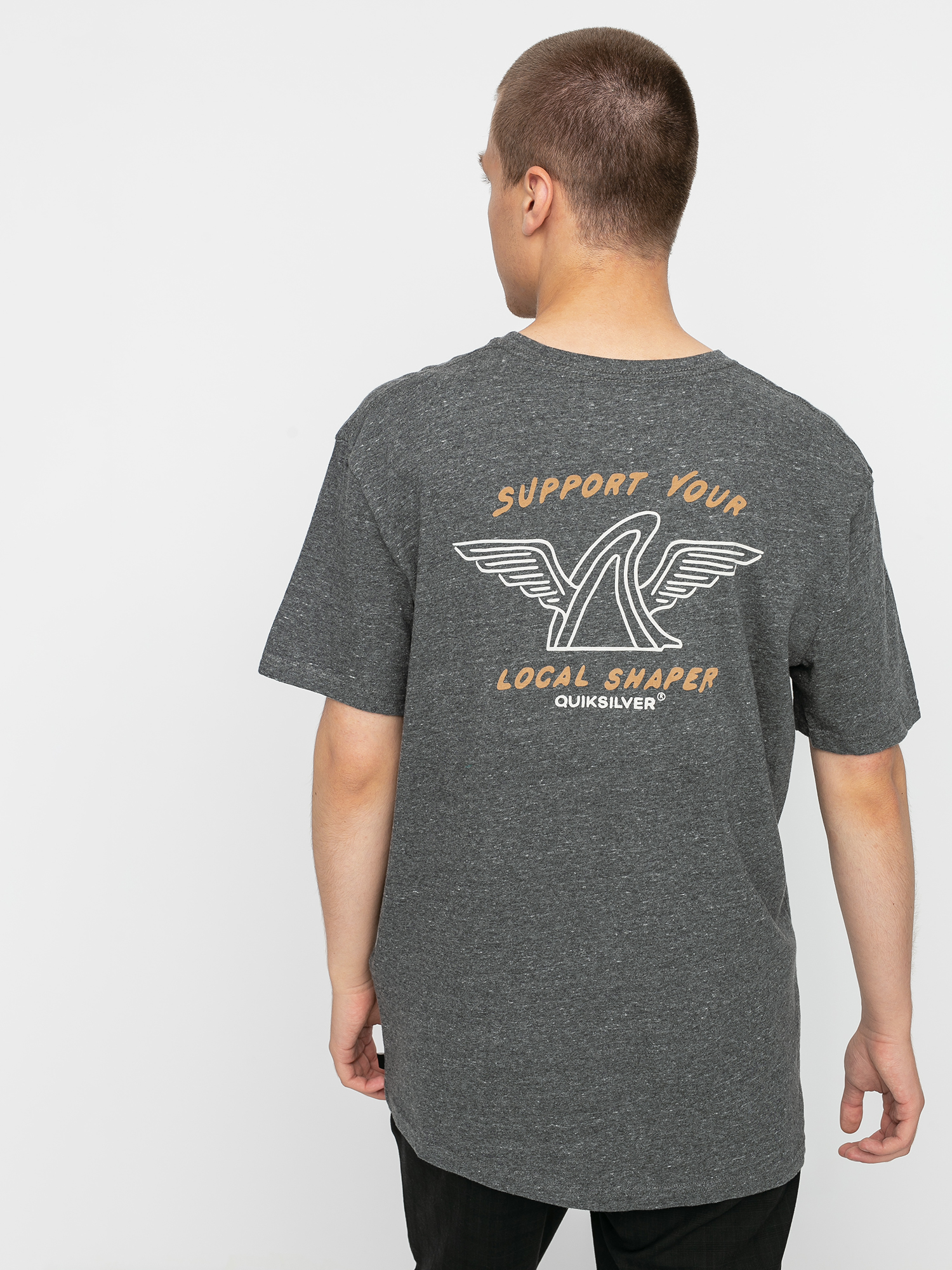 Quiksilver Quik Local Shaper Ujjatlan felső (charcoal heather)