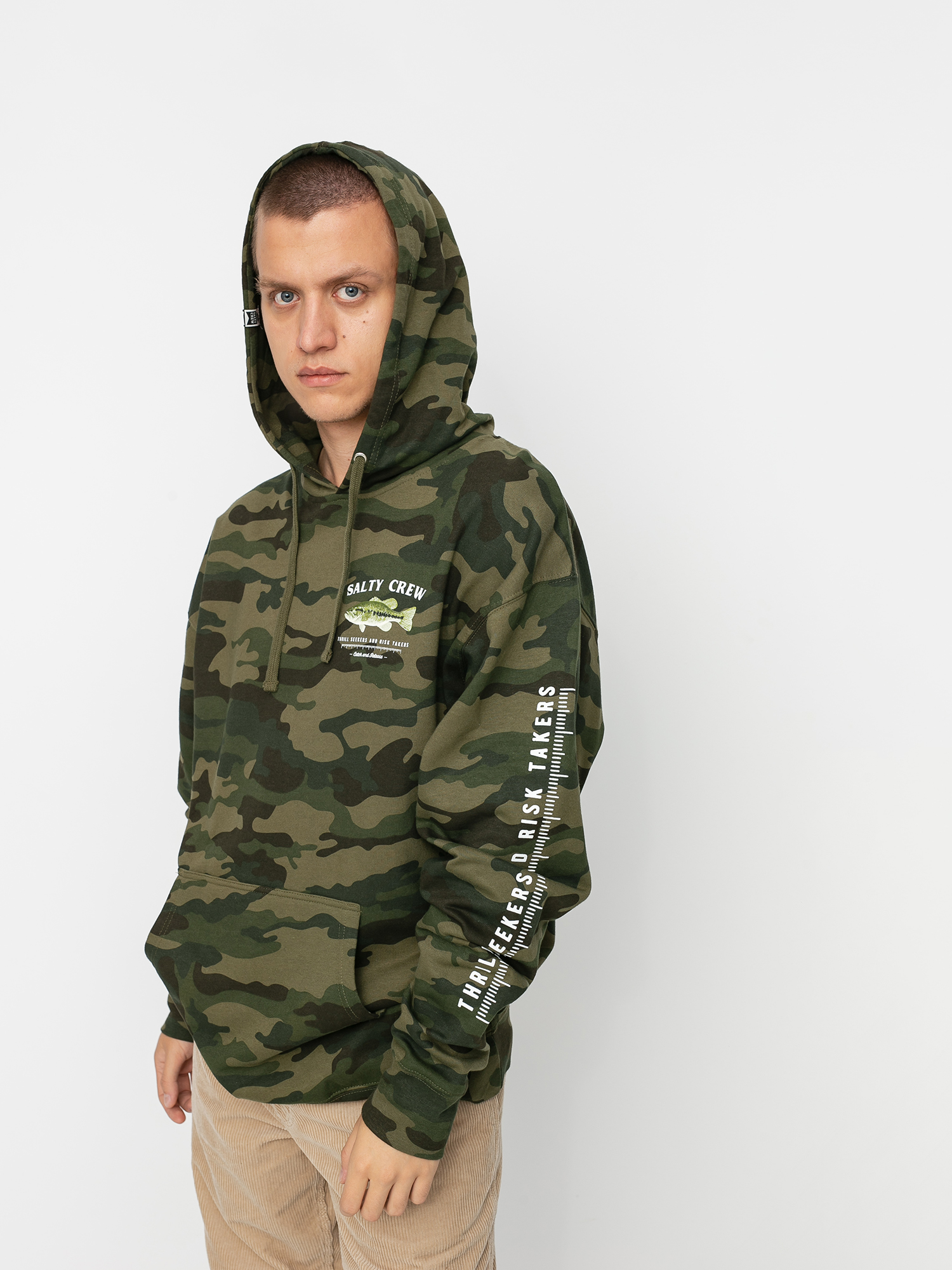 Salty Crew Bigmouth HD Kapucnis pulóver (camo)