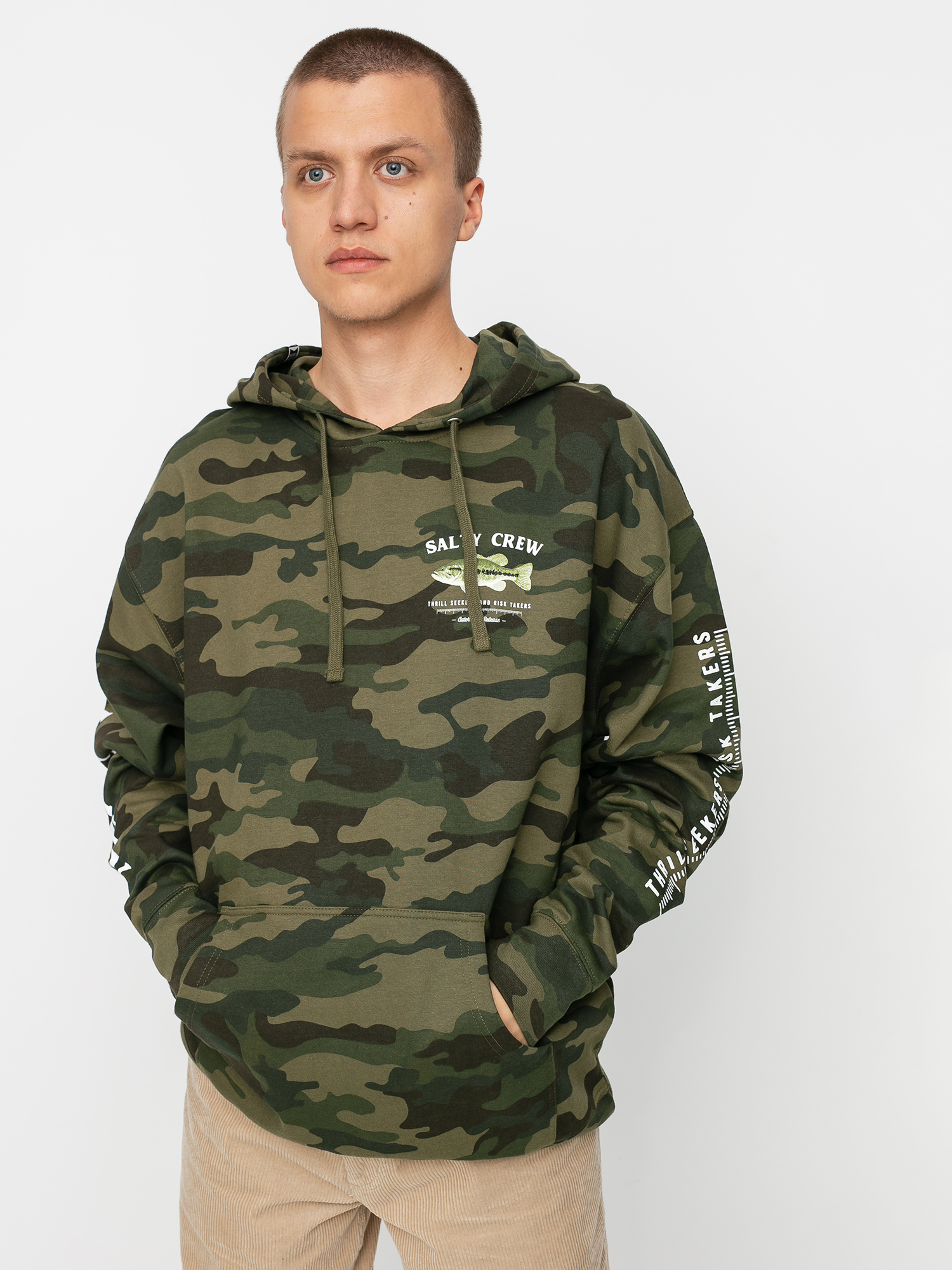 Salty Crew Bigmouth HD Kapucnis pulóver (camo)