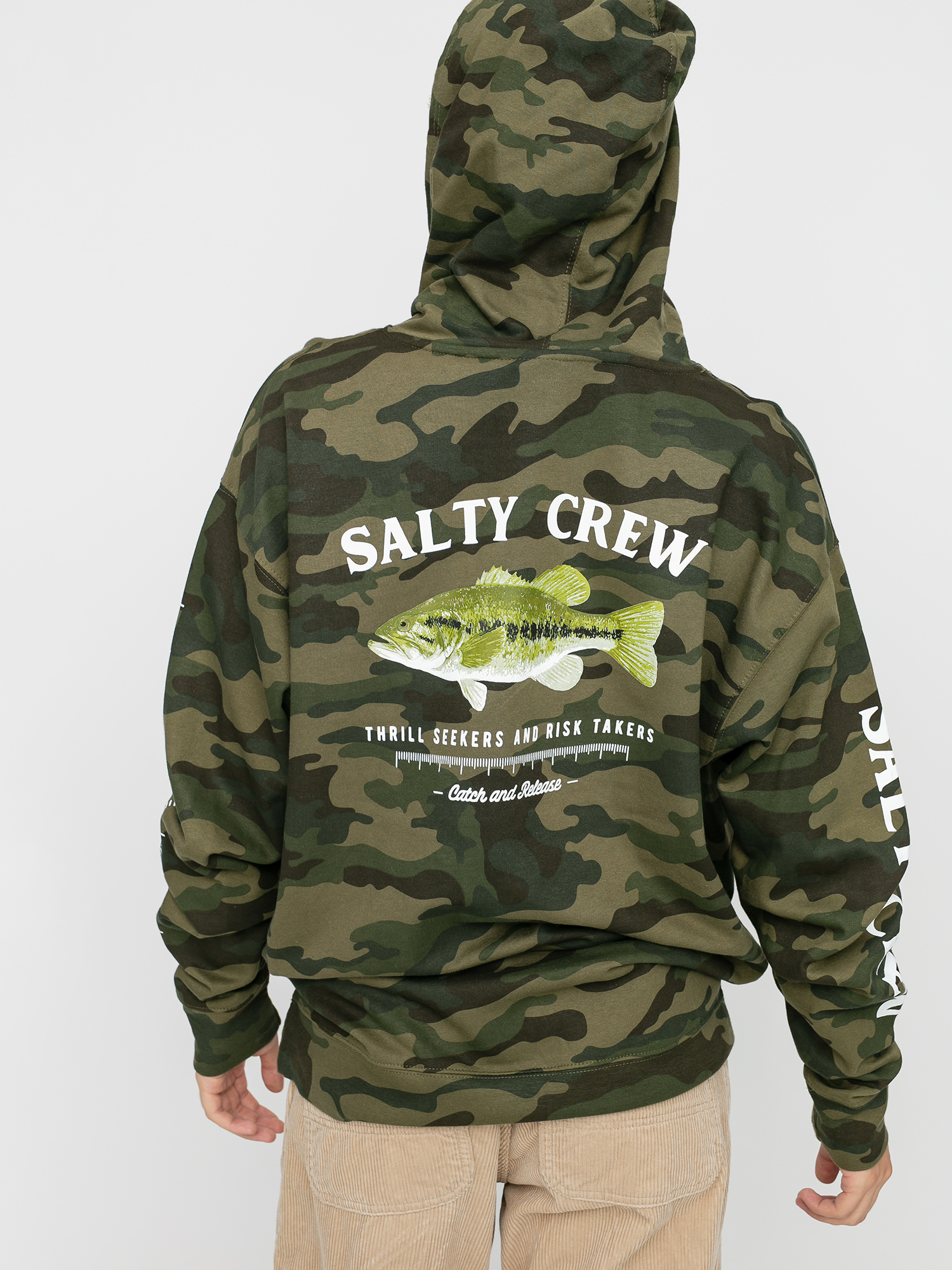 Salty Crew Bigmouth HD Kapucnis pulóver (camo)