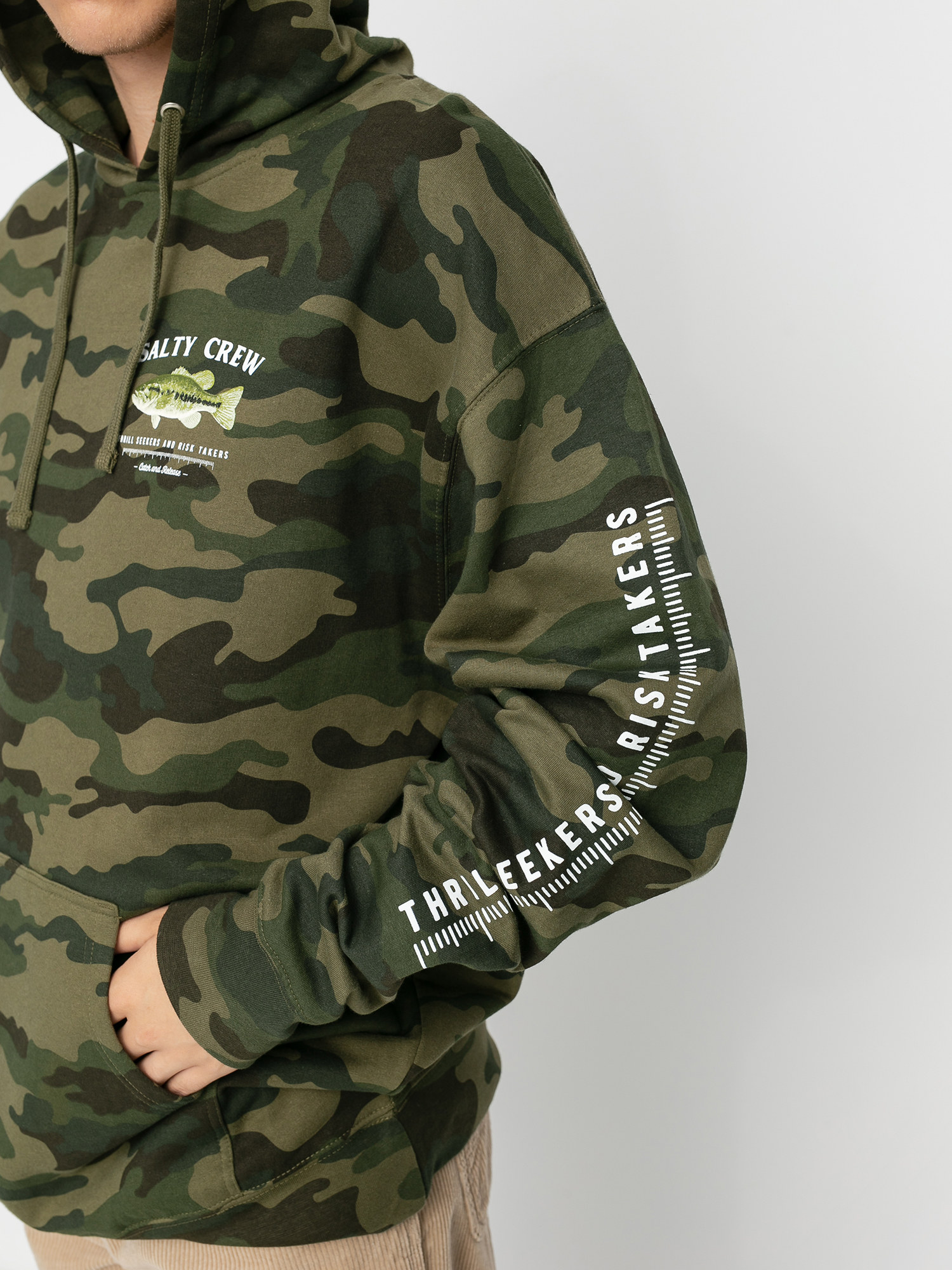 Salty Crew Bigmouth HD Kapucnis pulóver (camo)