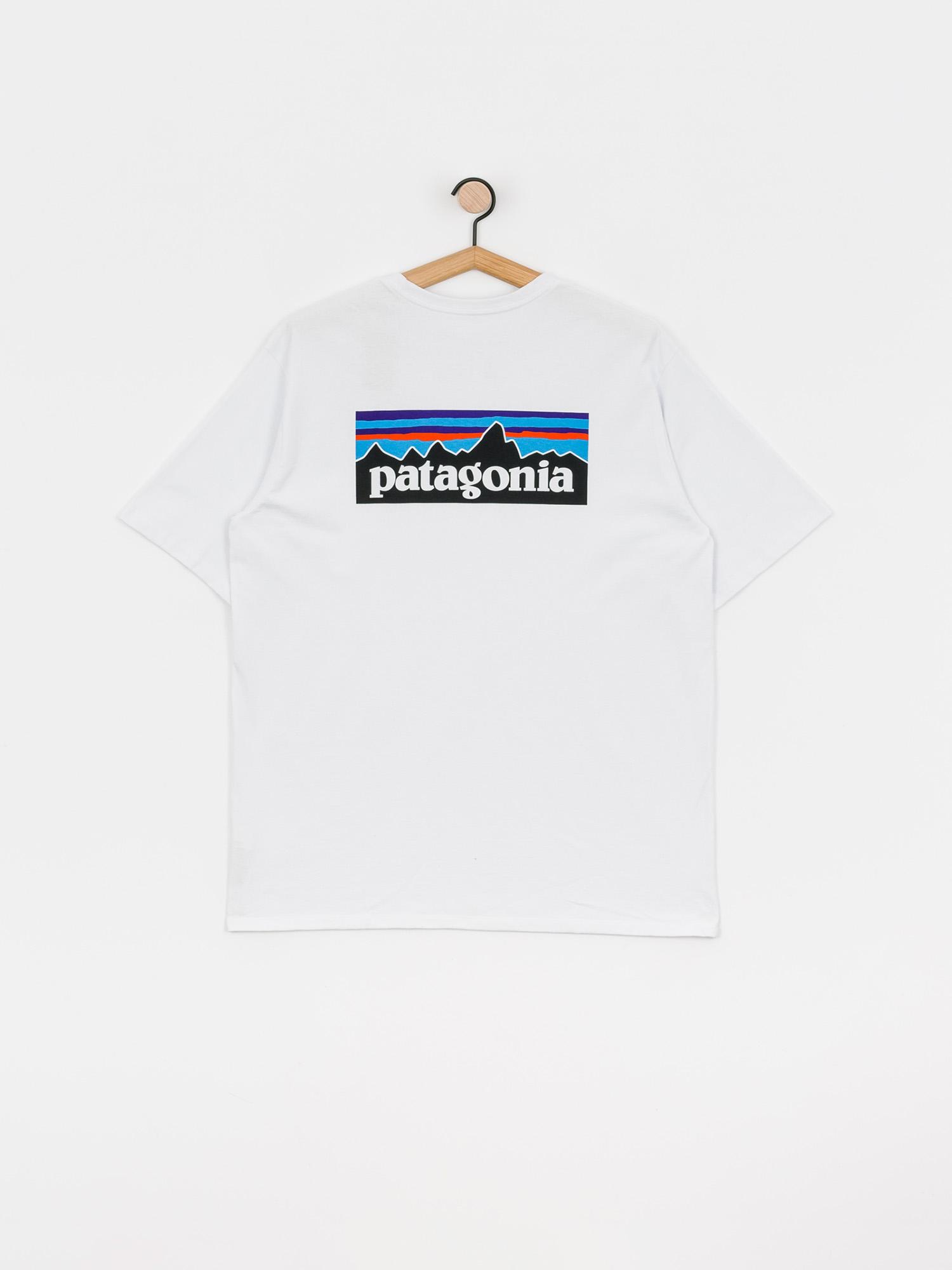 Patagonia P6 Logo Responsibili Ujjatlan felső (white)