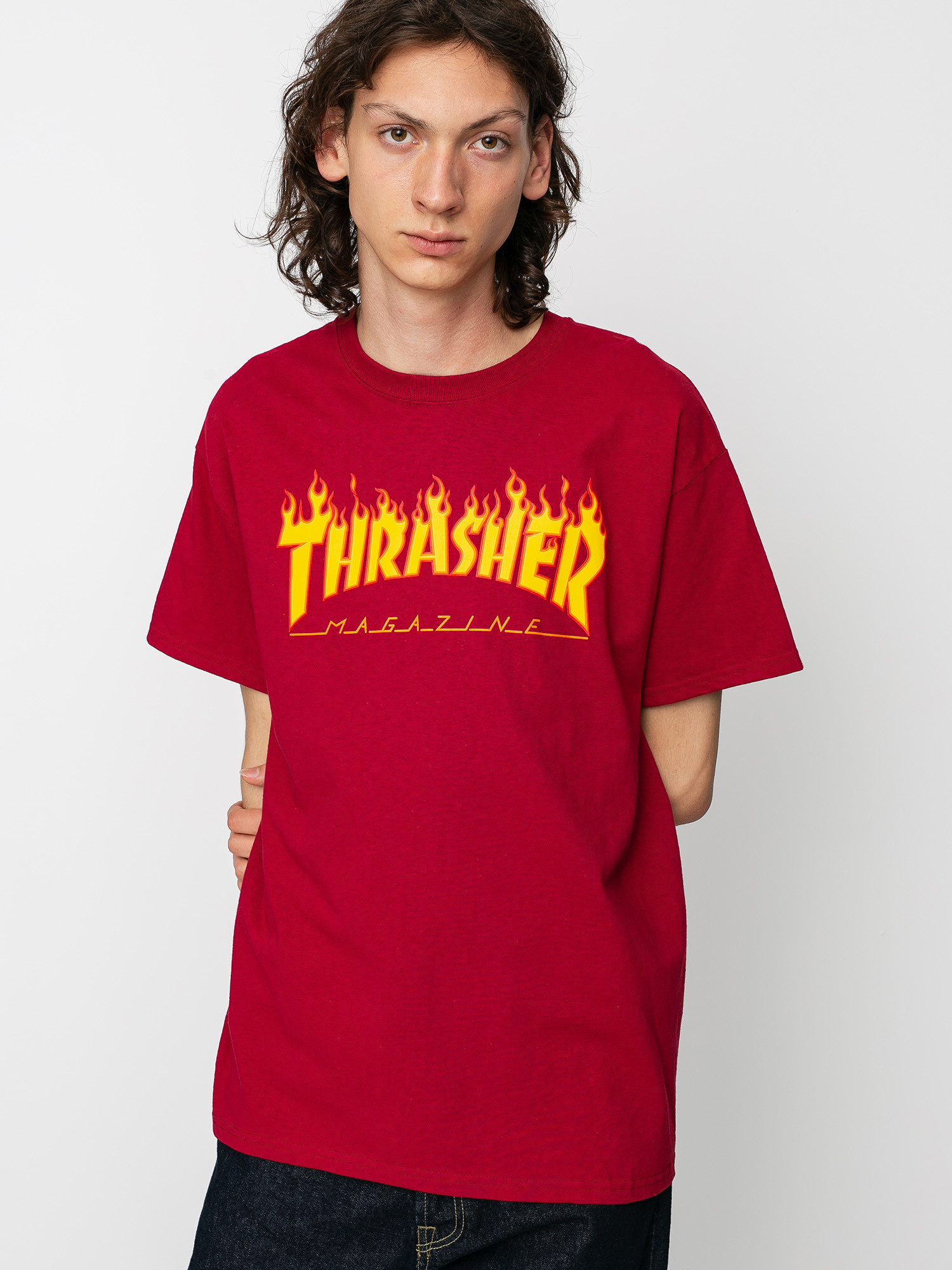 Thrasher Flame Ujjatlan felső (cardinal)