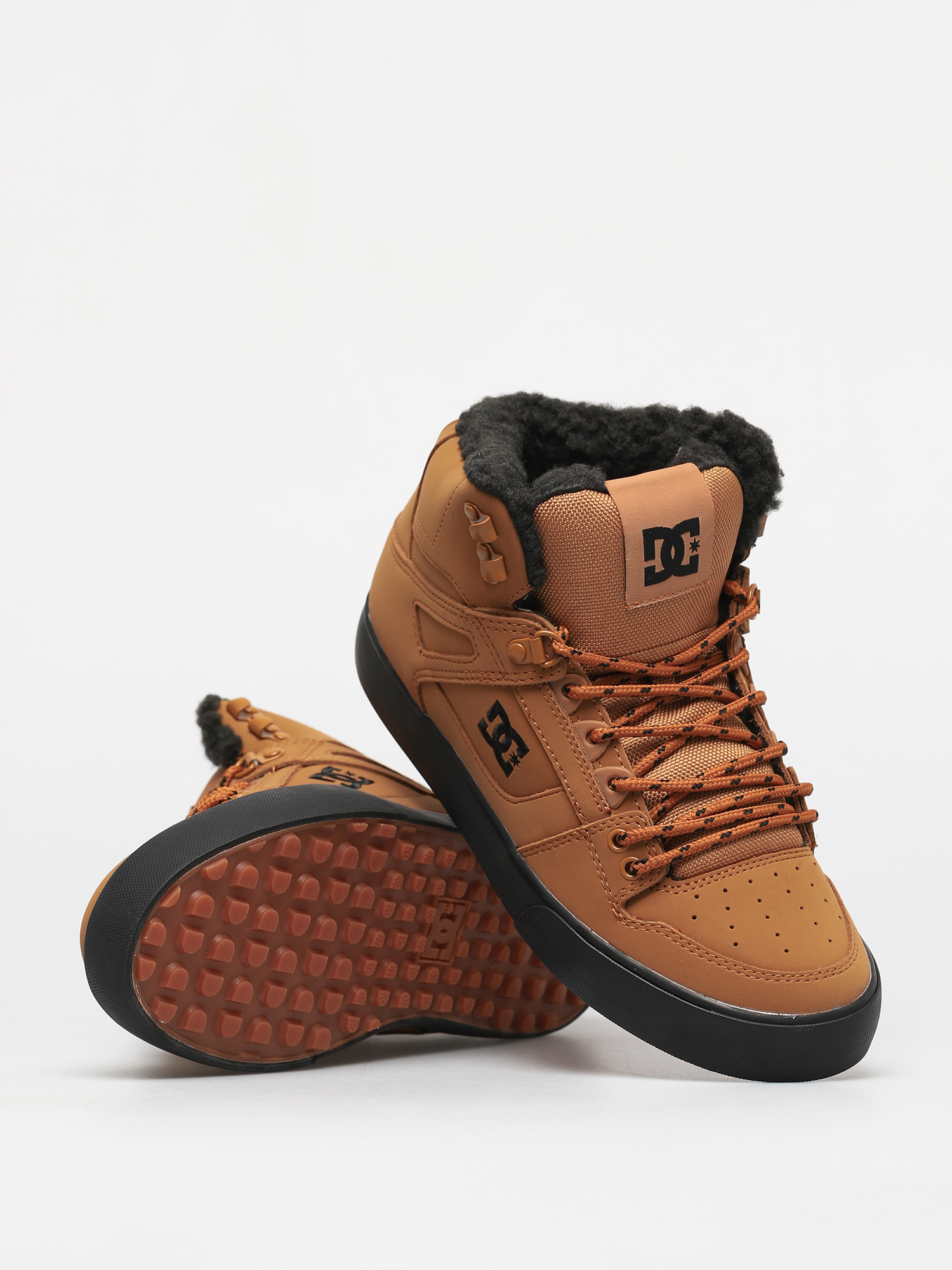 DC Pure High Top Wc Wnt Cipők (wheat/black)