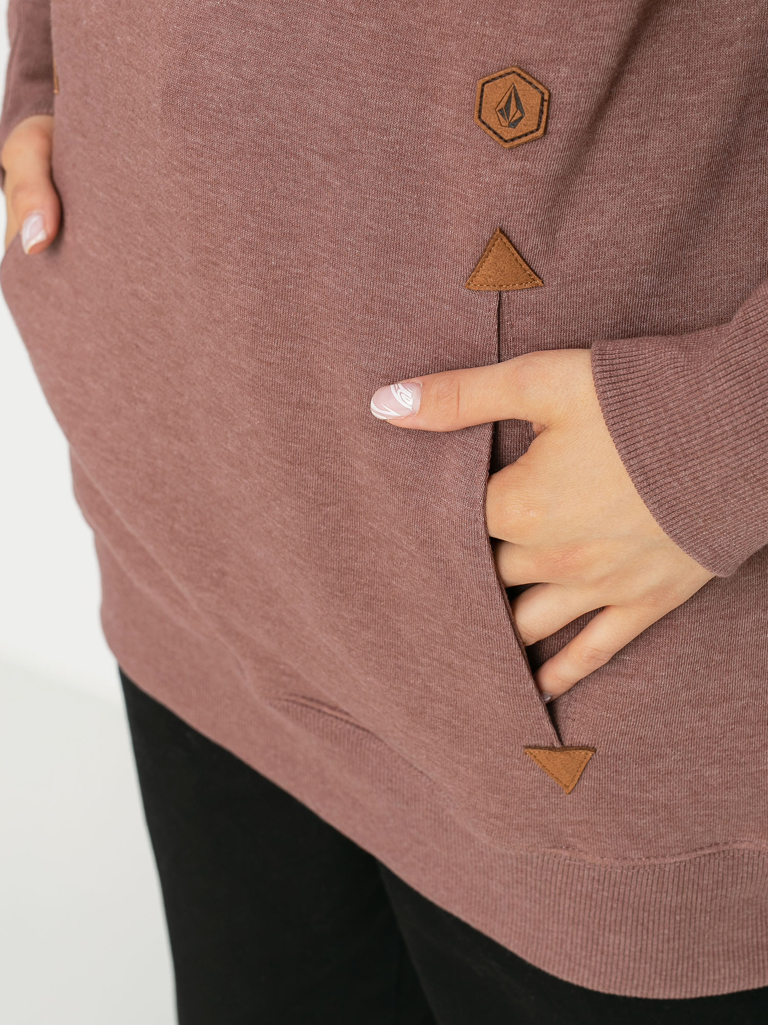 Női Volcom Tower HD Thermo pulóver (rose wood)