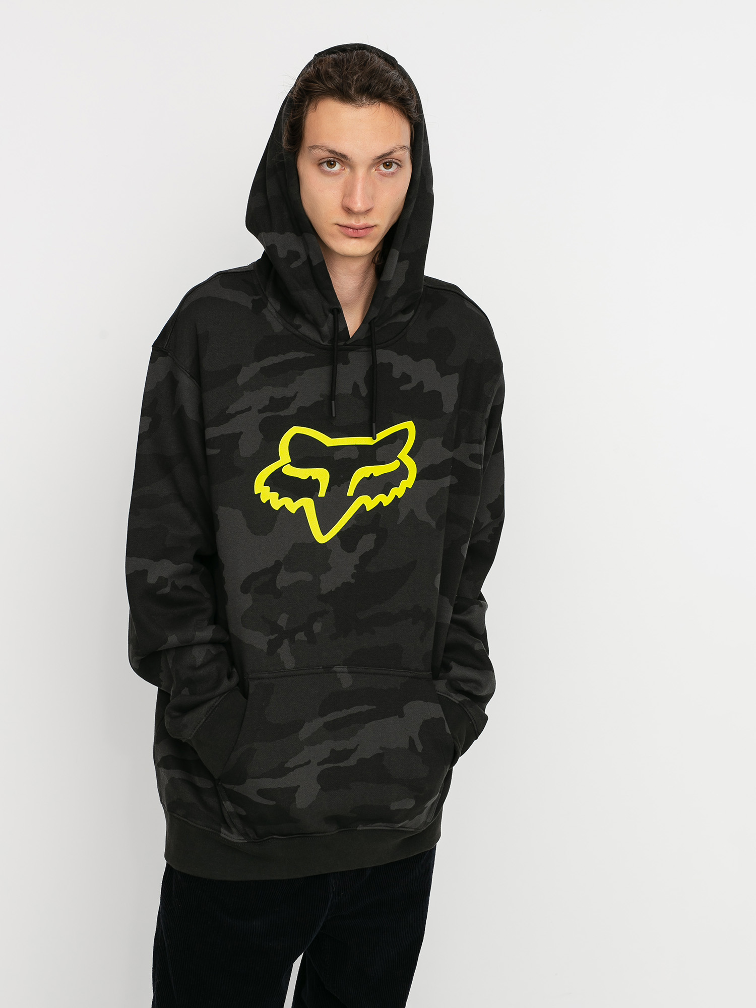 Fox Legacy Head HD Kapucnis pulóver (blk cam)