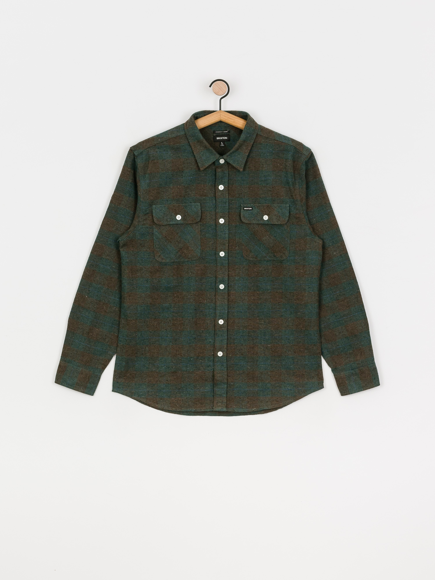 Brixton Bowery Flannel Ls Ing (ocean)