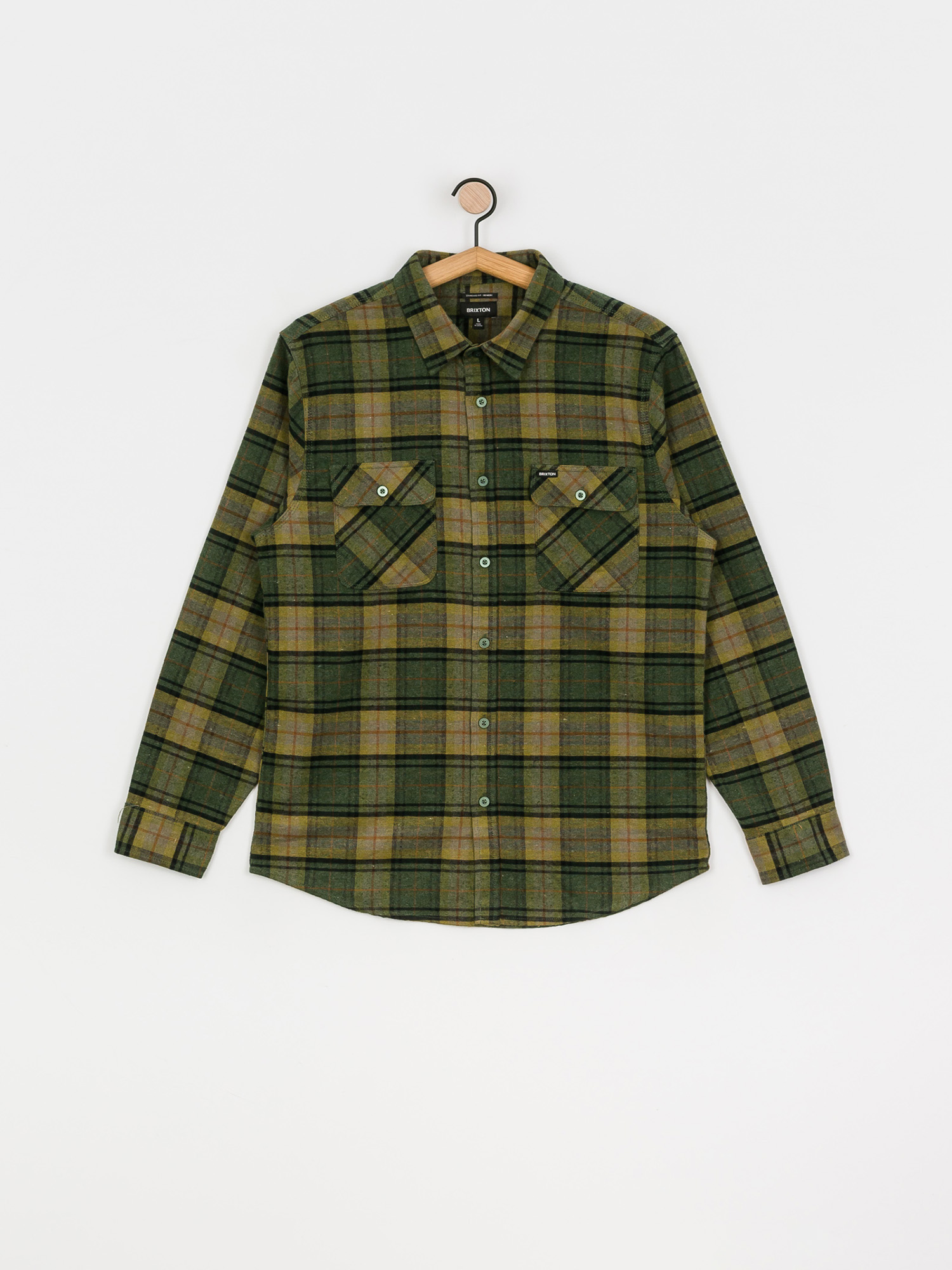 Brixton Bowery Flannel Ls Ing (evergreen)