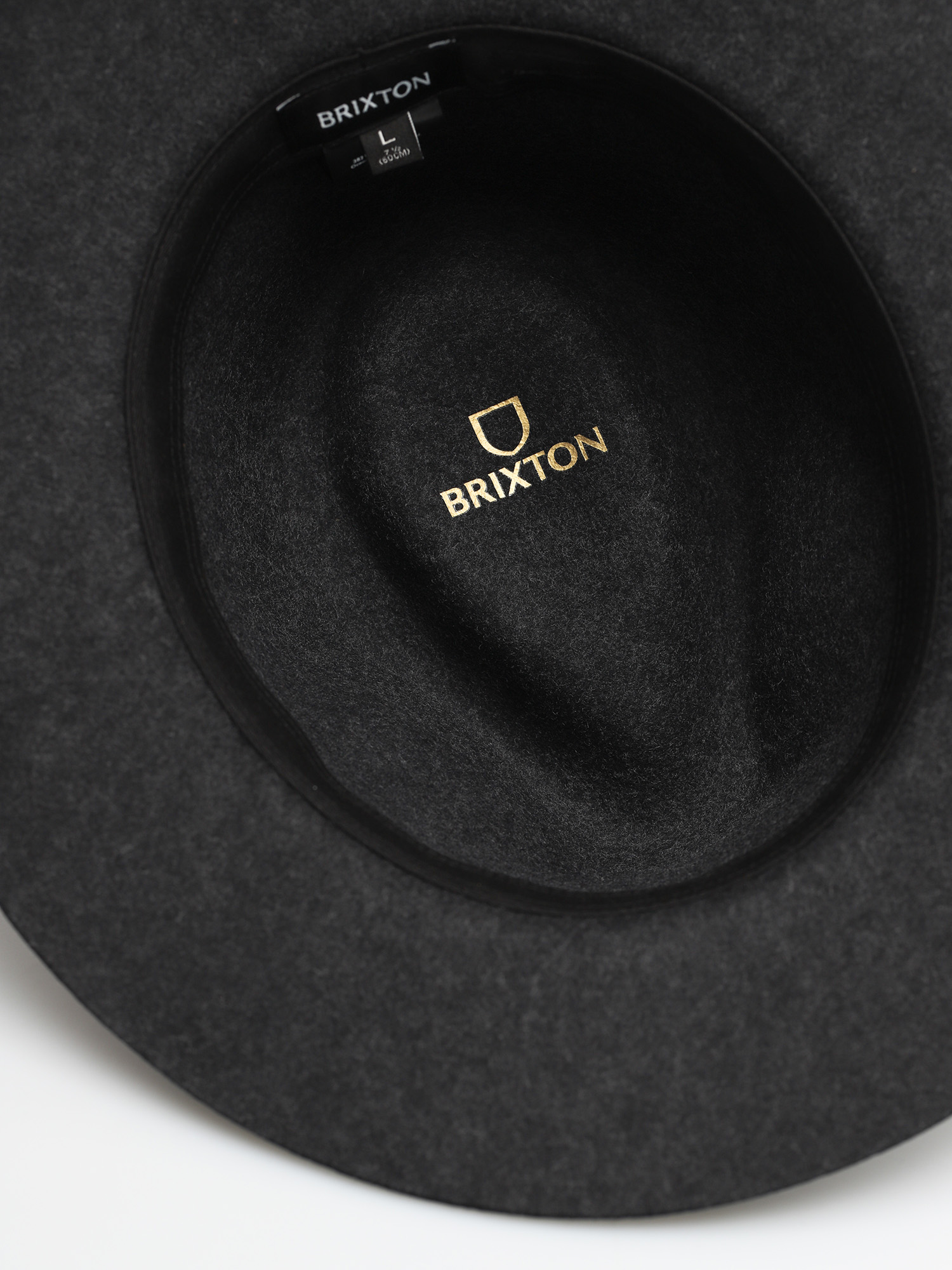 Brixton Wesley Fedora Kalap (heather black)