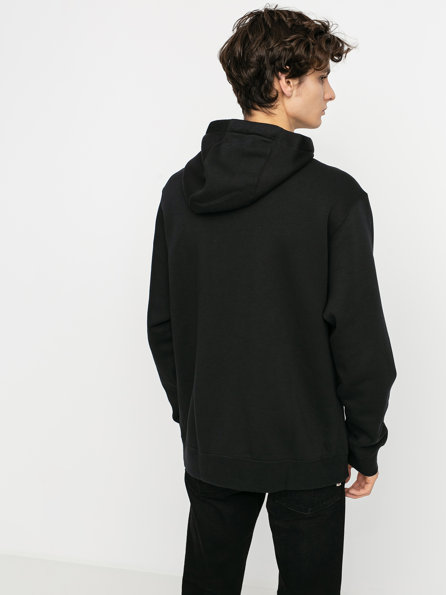 Nike Sportswear Club ZHD Kapucnis pulóver (black/black/white)