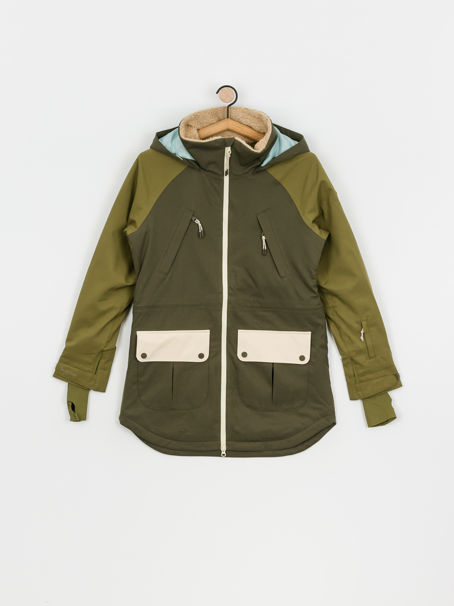 Női Burton Prowess Snowboard dzseki (keef/martini olive/creme brulee)